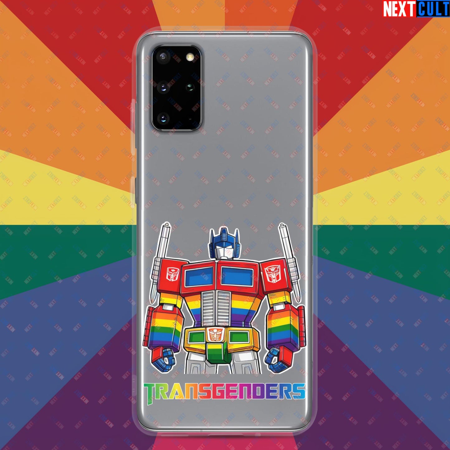 Funny Transgenders Transformers LGBTQ+ Pride Clear Case for Samsung Samsung Galaxy S20 Plus Mobile Phone Cases LGBTQ+ Movies Transformers Next Cult Brand