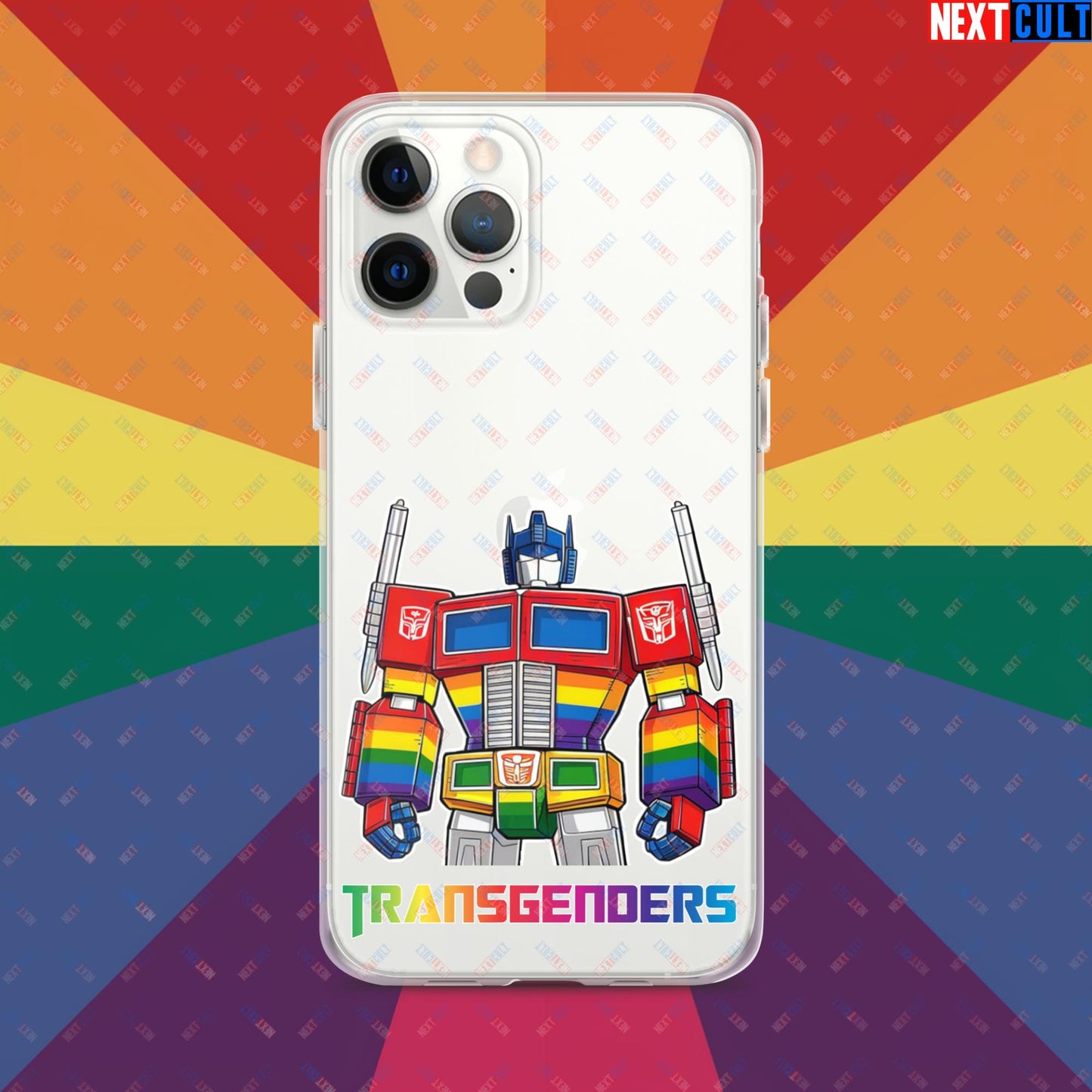 Funny Transgenders Transformers LGBTQ+ Pride Clear Case for iPhone iPhone 12 Pro Max Mobile Phone Cases LGBTQ+ Movies Transformers Next Cult Brand