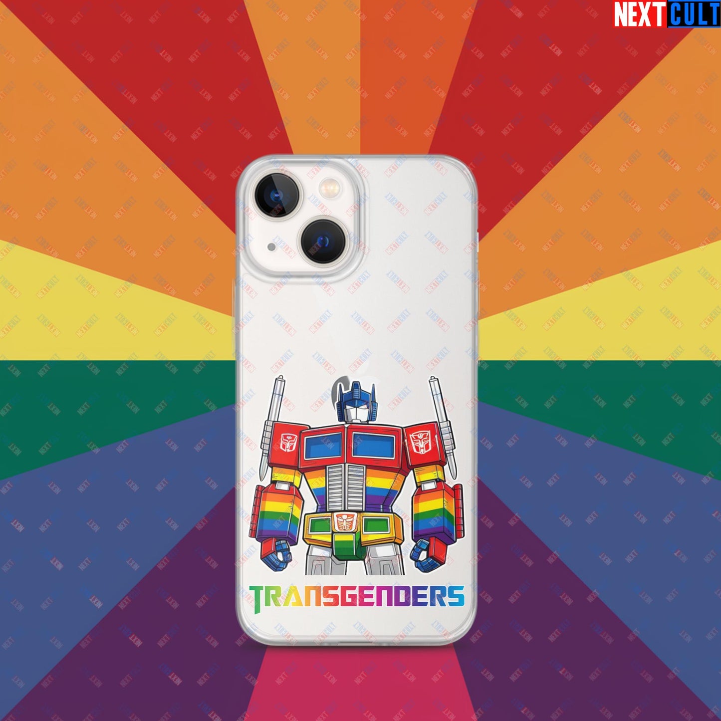 Funny Transgenders Transformers LGBTQ+ Pride Clear Case for iPhone iPhone 13 mini Mobile Phone Cases LGBTQ+ Movies Transformers Next Cult Brand