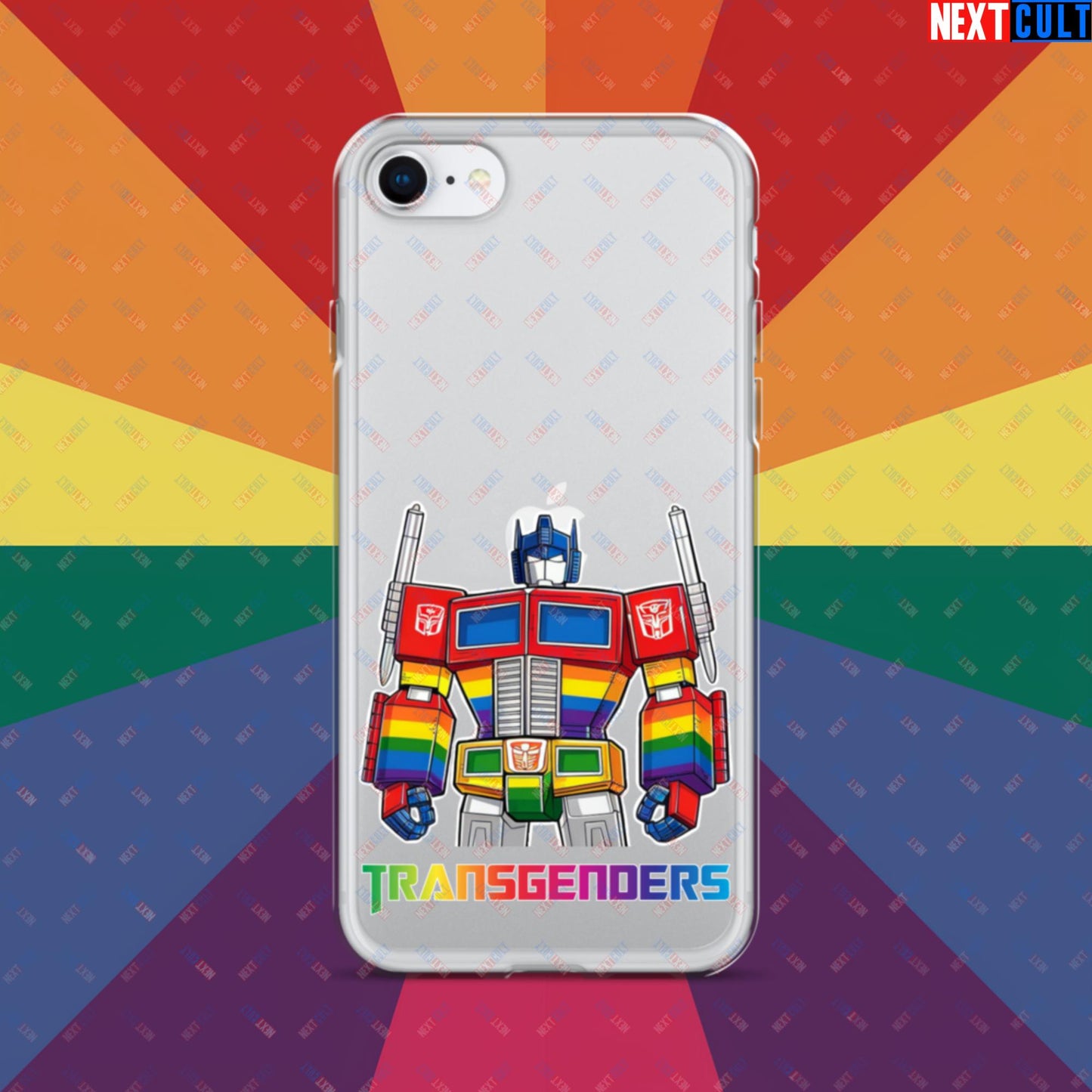 Funny Transgenders Transformers LGBTQ+ Pride Clear Case for iPhone iPhone SE Mobile Phone Cases LGBTQ+ Movies Transformers Next Cult Brand
