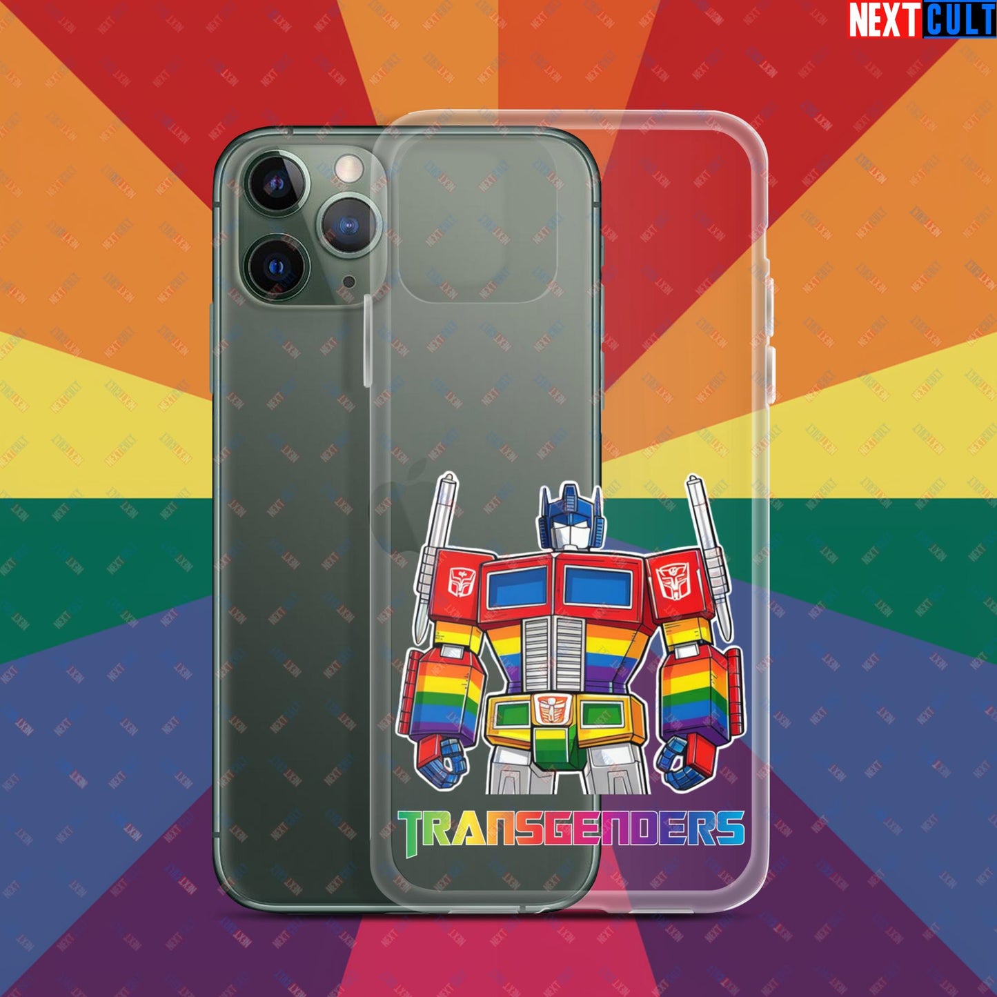 Funny Transgenders Transformers LGBTQ+ Pride Clear Case for iPhone iPhone 11 Pro Mobile Phone Cases LGBTQ+ Movies Transformers Next Cult Brand