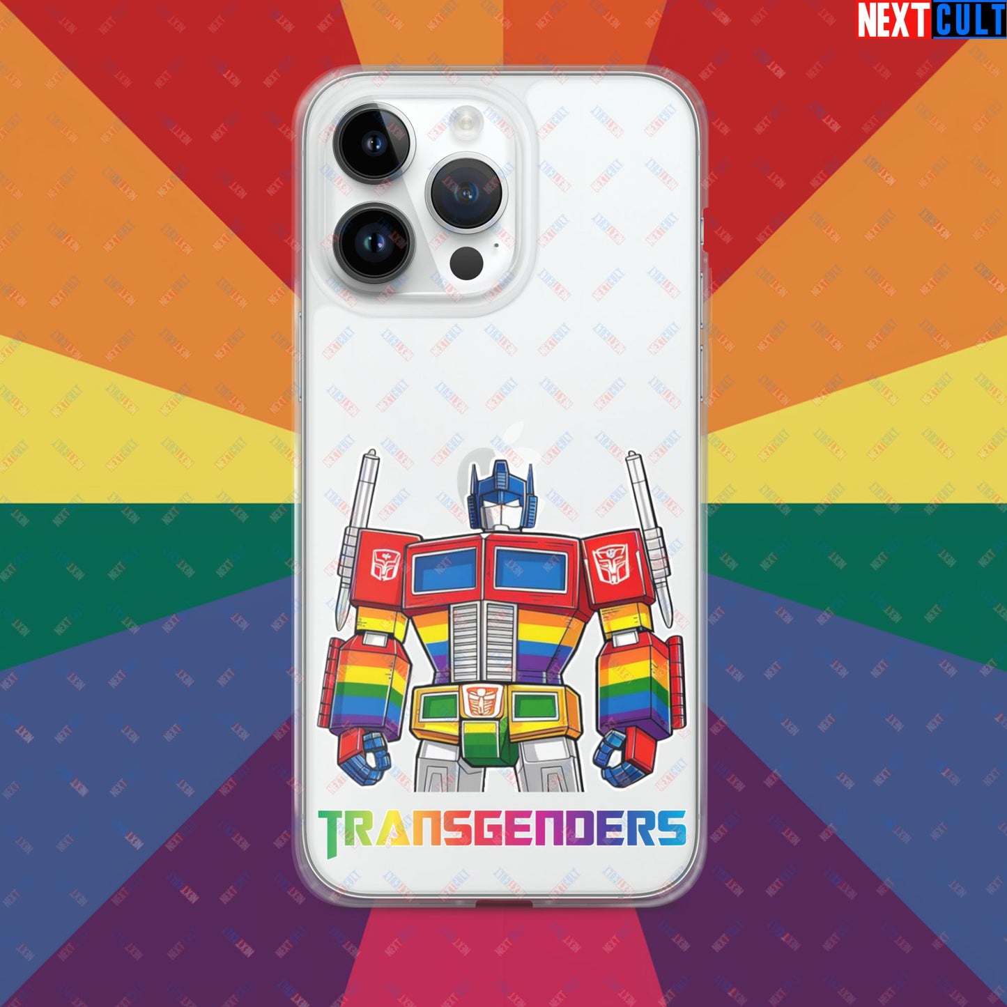 Funny Transgenders Transformers LGBTQ+ Pride Clear Case for iPhone iPhone 14 Pro Max Mobile Phone Cases LGBTQ+ Movies Transformers Next Cult Brand