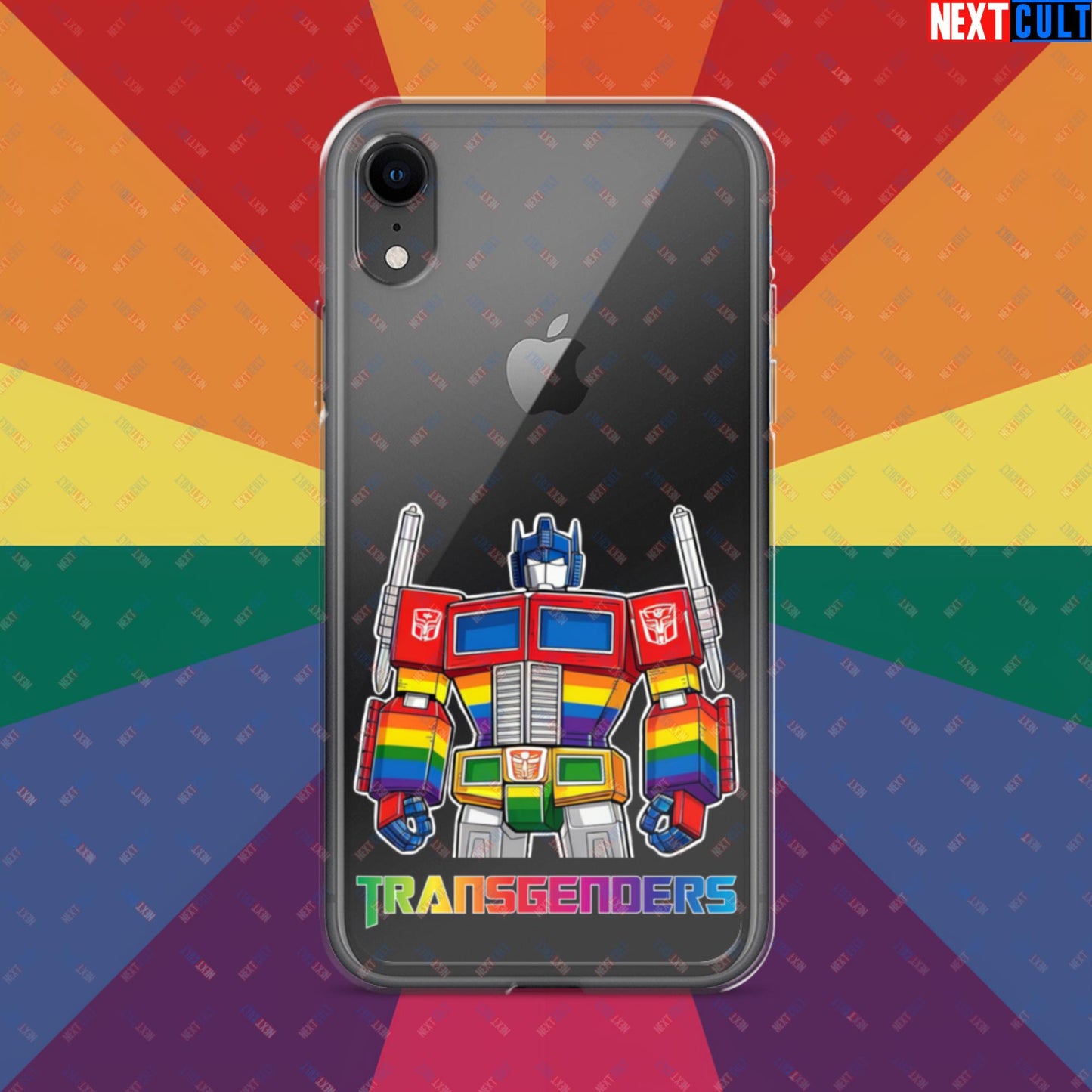 Funny Transgenders Transformers LGBTQ+ Pride Clear Case for iPhone iPhone XR Mobile Phone Cases LGBTQ+ Movies Transformers Next Cult Brand