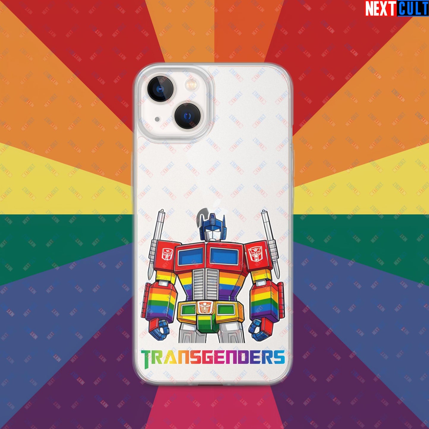 Funny Transgenders Transformers LGBTQ+ Pride Clear Case for iPhone iPhone 13 Mobile Phone Cases LGBTQ+ Movies Transformers Next Cult Brand