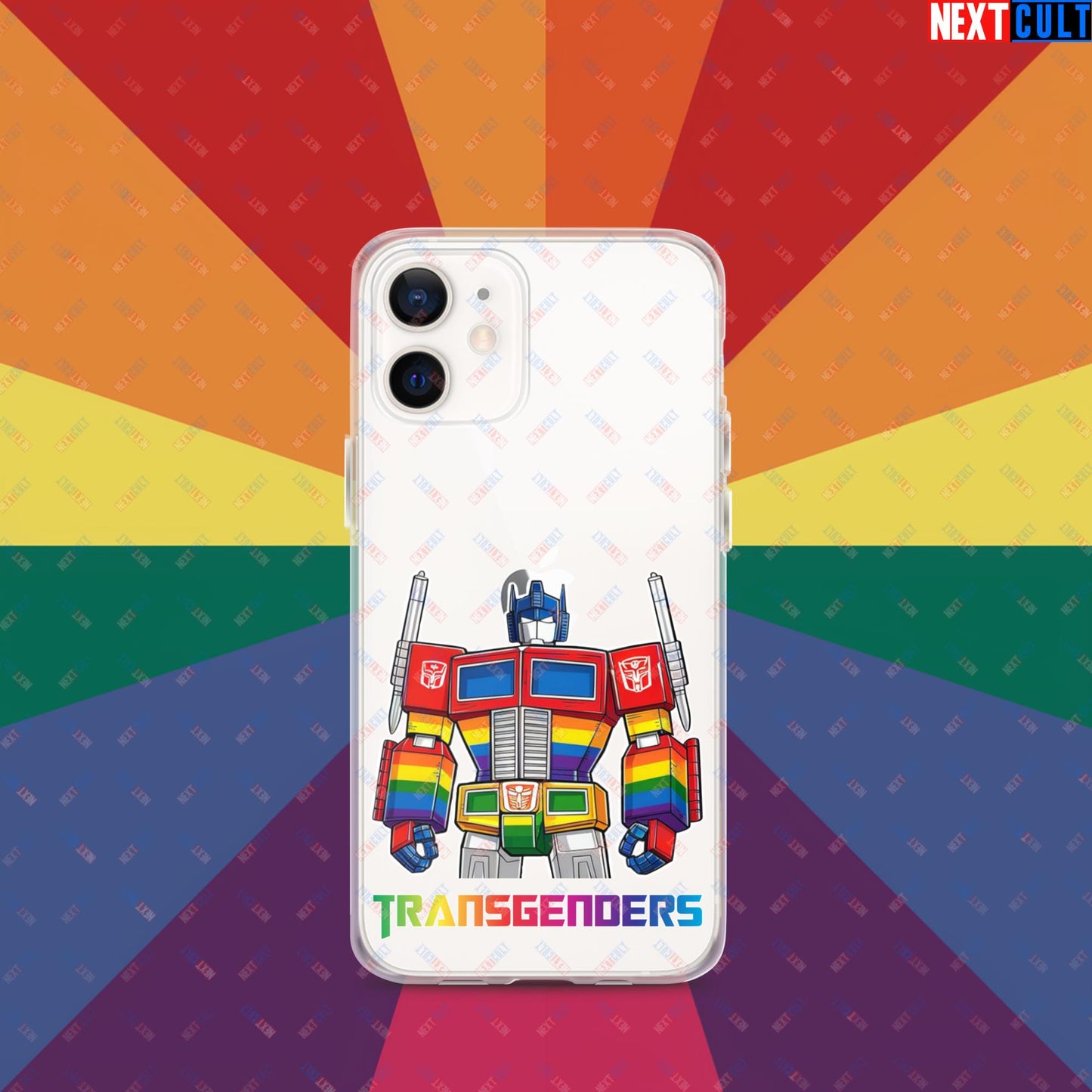 Funny Transgenders Transformers LGBTQ+ Pride Clear Case for iPhone iPhone 12 mini Mobile Phone Cases LGBTQ+ Movies Transformers Next Cult Brand