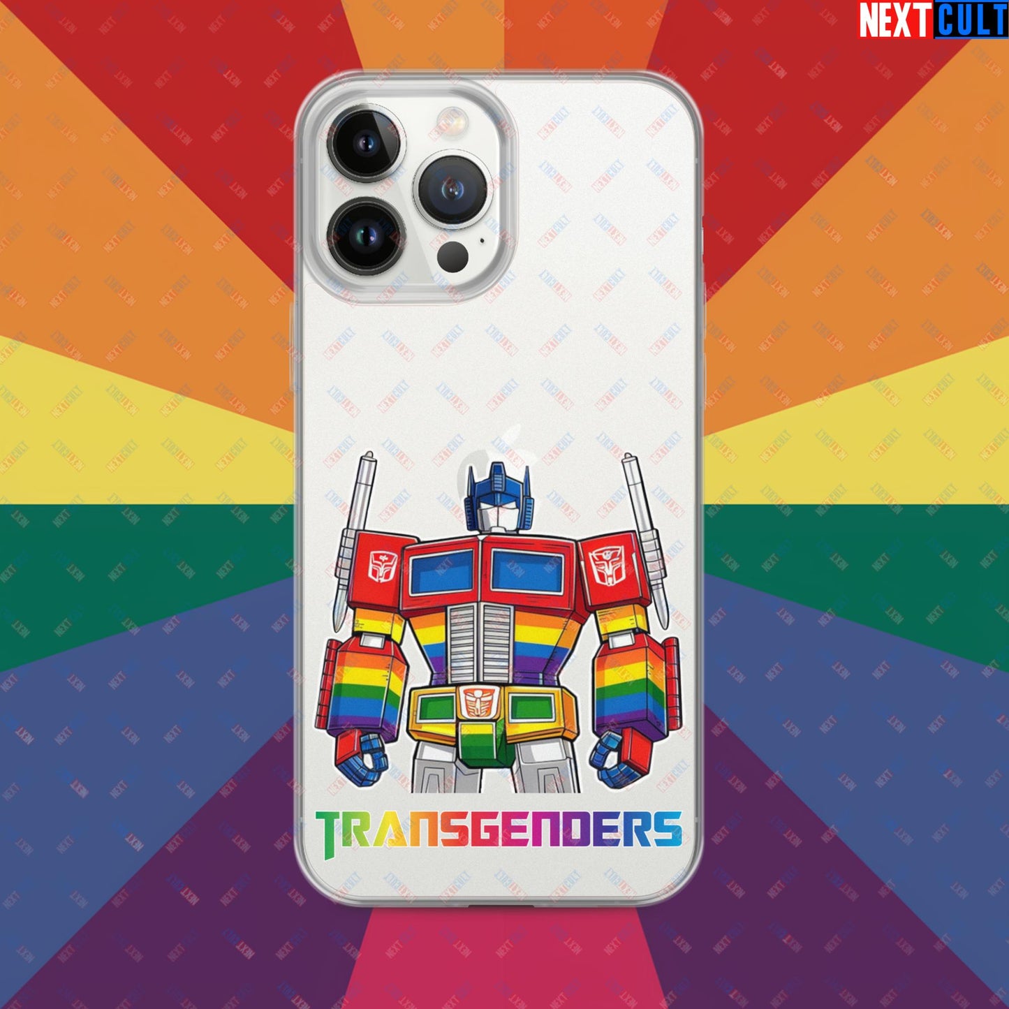 Funny Transgenders Transformers LGBTQ+ Pride Clear Case for iPhone iPhone 13 Pro Max Mobile Phone Cases LGBTQ+ Movies Transformers Next Cult Brand