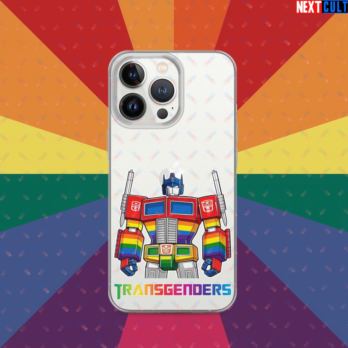Funny Transgenders Transformers LGBTQ+ Pride Clear Case for iPhone iPhone 13 Pro Mobile Phone Cases LGBTQ+ Movies Transformers Next Cult Brand