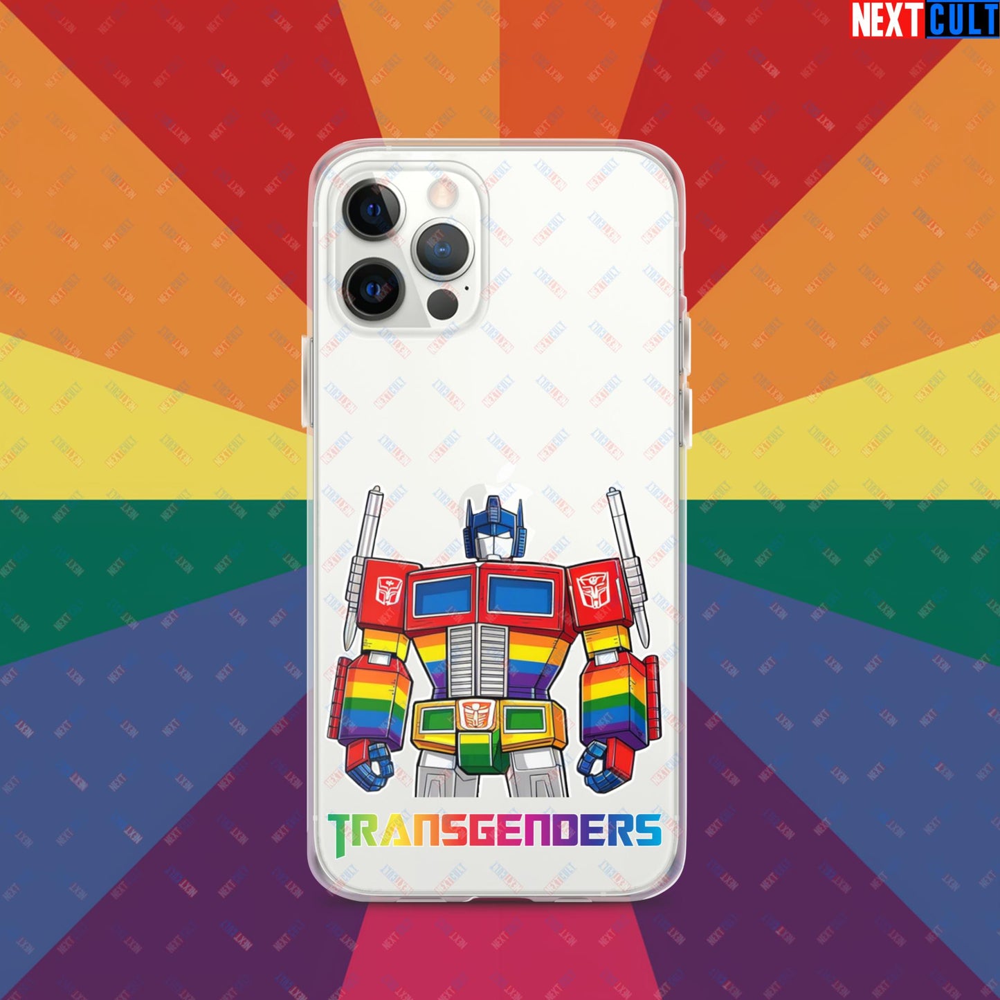 Funny Transgenders Transformers LGBTQ+ Pride Clear Case for iPhone iPhone 12 Pro Mobile Phone Cases LGBTQ+ Movies Transformers Next Cult Brand