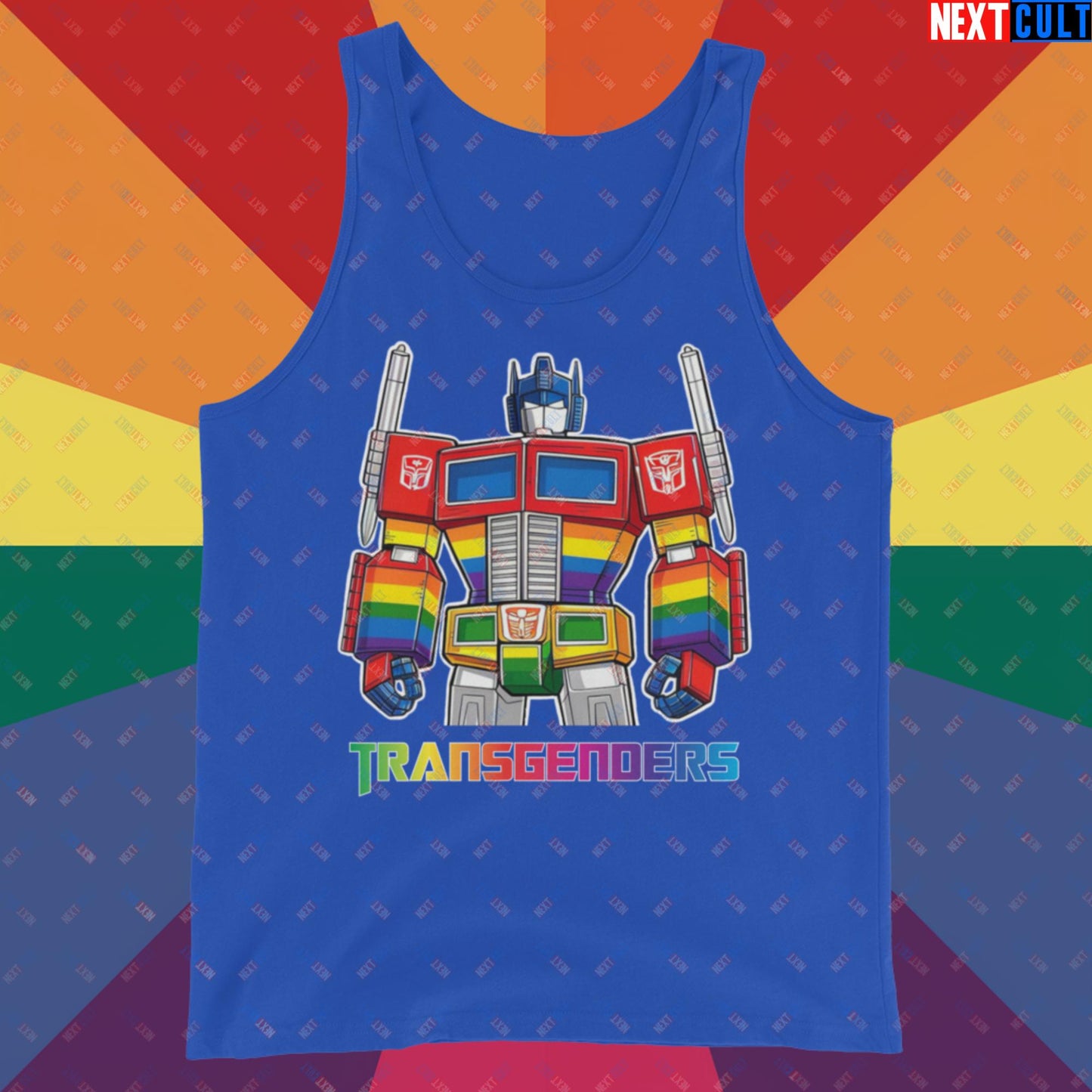 Funny Transgenders Transformers LGBTQ+ Pride Tank Top True Royal Tank Tops LGBTQ+ Movies Transformers Next Cult Brand
