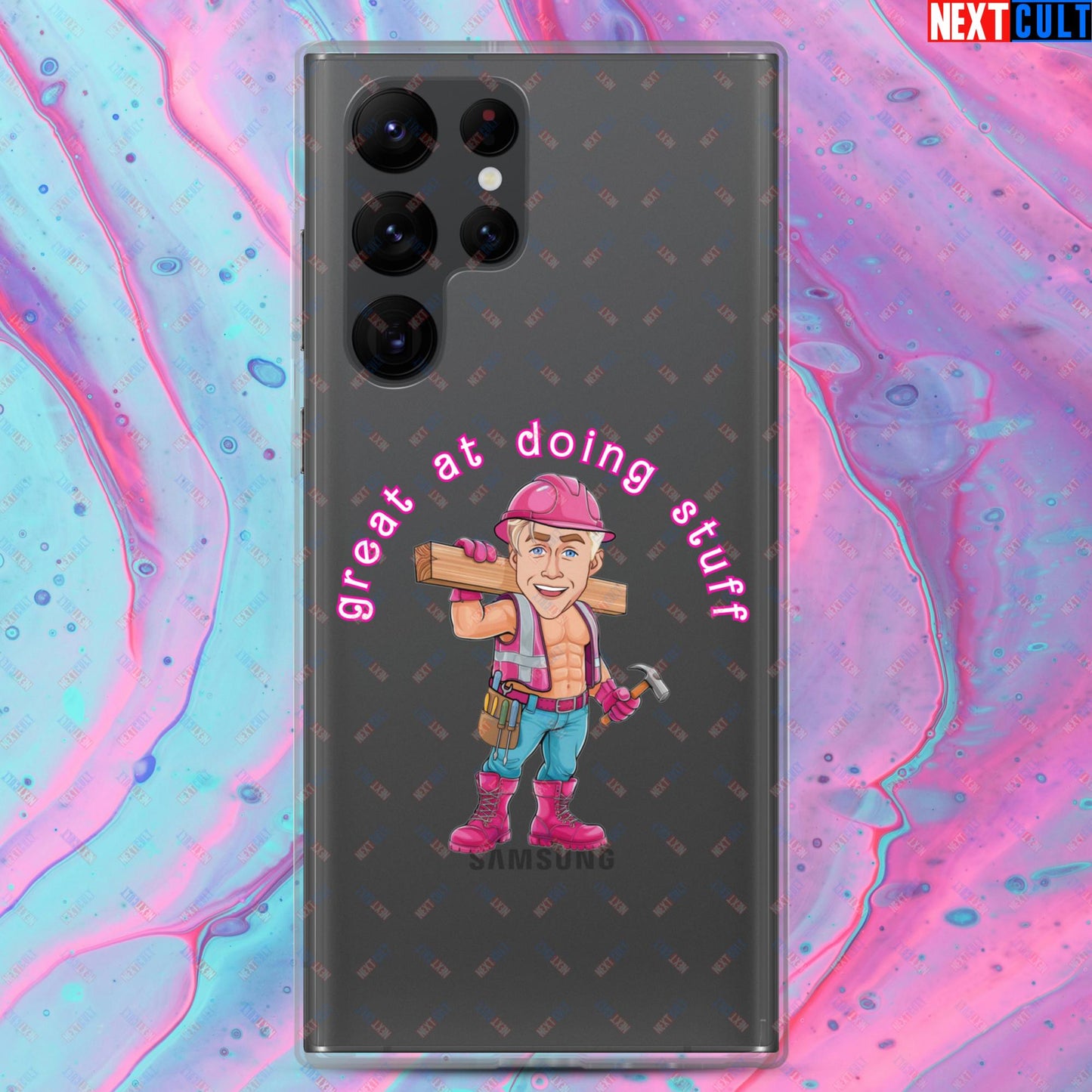 Great at Doing Stuff Ken Barbie Movie Ryan Gosling Funny Clear Case for Samsung Samsung Galaxy S22 Ultra Mobile Phone Cases Next Cult Brand