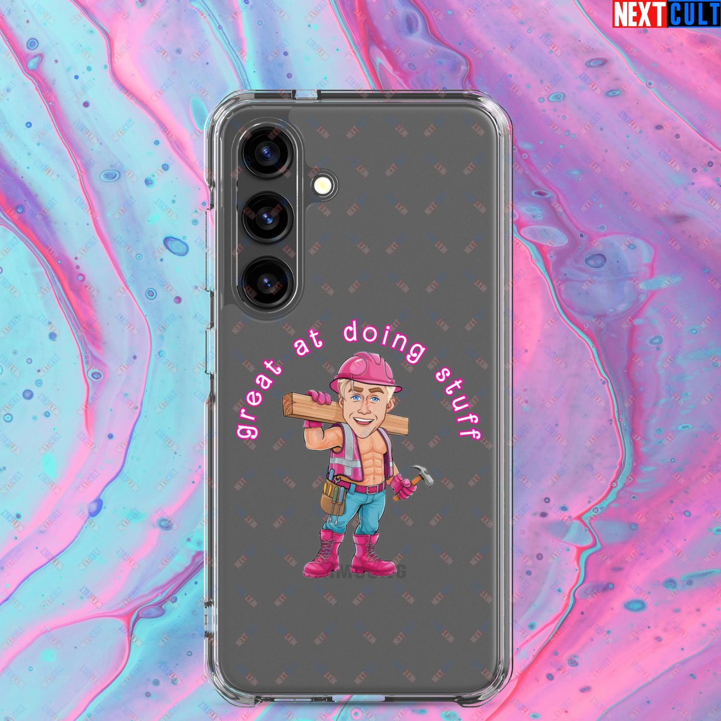 Great at Doing Stuff Ken Barbie Movie Ryan Gosling Funny Clear Case for Samsung Samsung Galaxy S24 Mobile Phone Cases Next Cult Brand