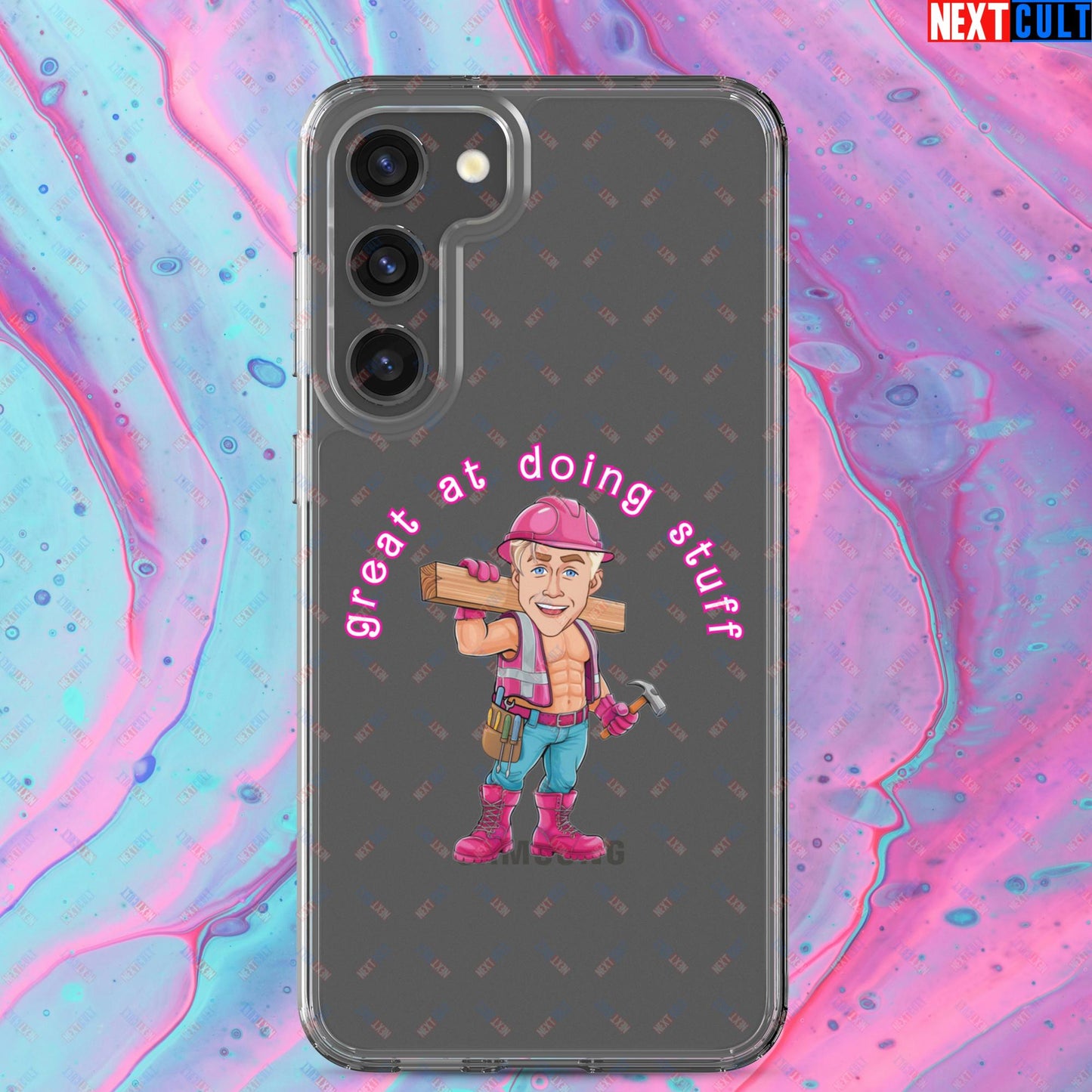 Great at Doing Stuff Ken Barbie Movie Ryan Gosling Funny Clear Case for Samsung Samsung Galaxy S23 Plus Mobile Phone Cases Next Cult Brand