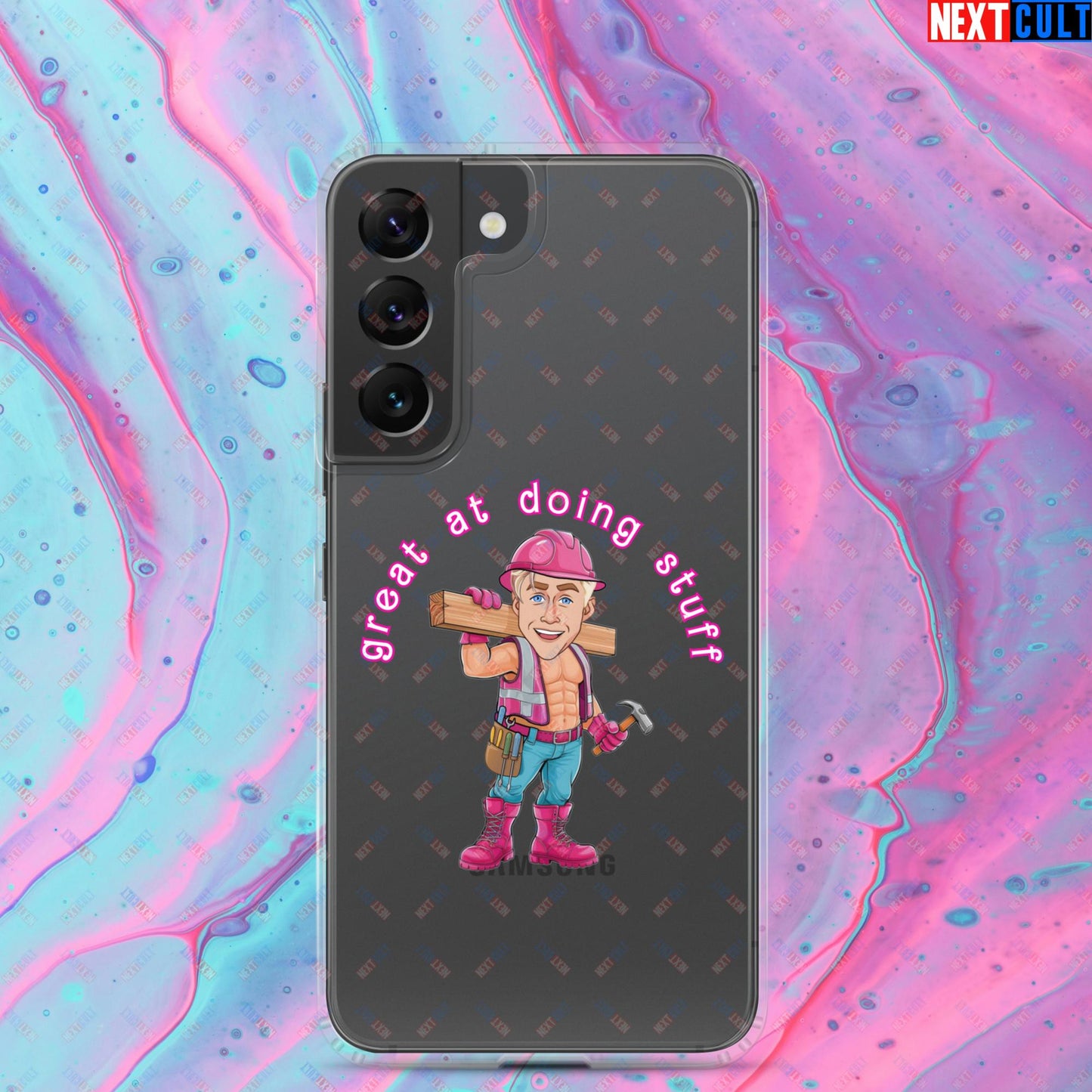 Great at Doing Stuff Ken Barbie Movie Ryan Gosling Funny Clear Case for Samsung Samsung Galaxy S22 Mobile Phone Cases Next Cult Brand
