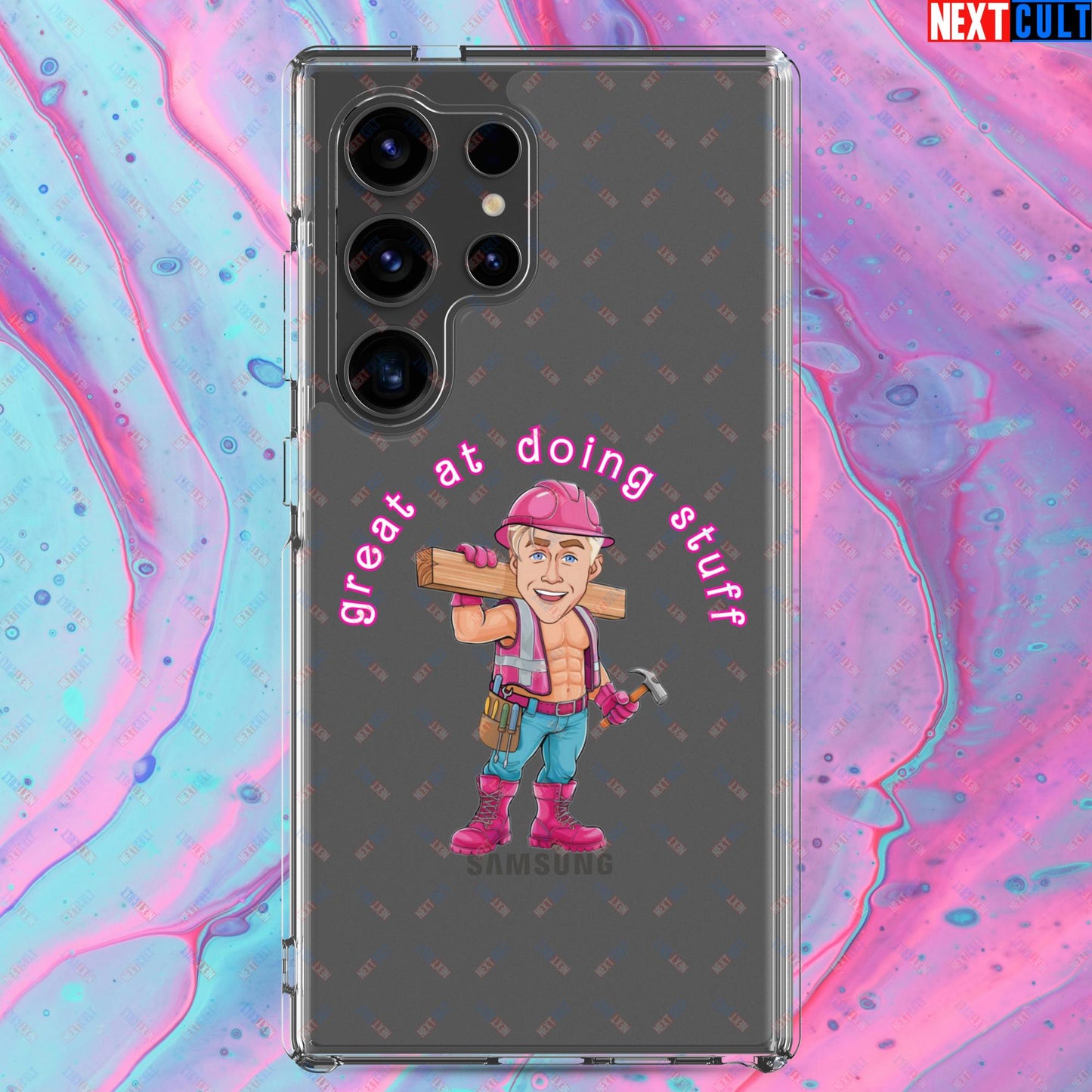Great at Doing Stuff Ken Barbie Movie Ryan Gosling Funny Clear Case for Samsung Samsung Galaxy S24 Ultra Mobile Phone Cases Next Cult Brand