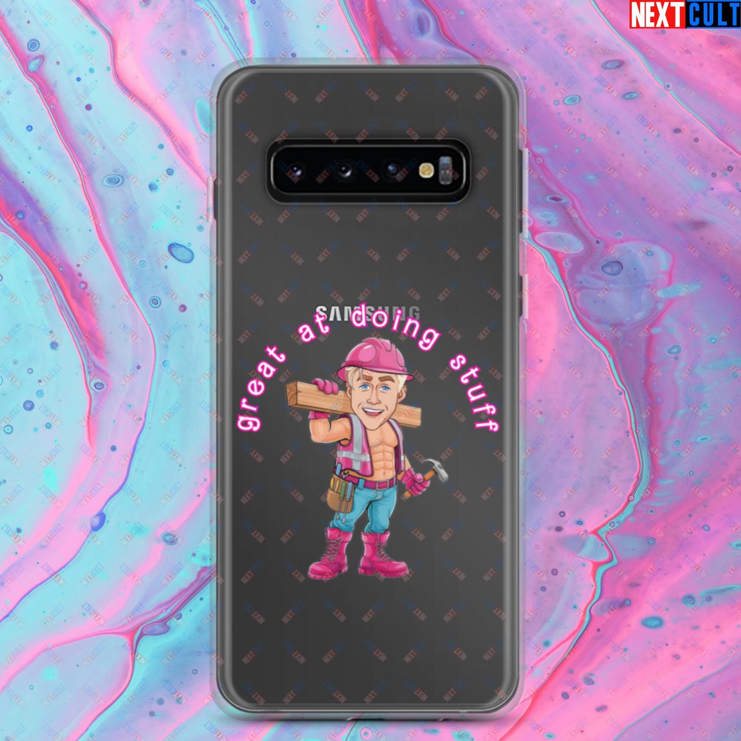 Great at Doing Stuff Ken Barbie Movie Ryan Gosling Funny Clear Case for Samsung Samsung Galaxy S10 Mobile Phone Cases Next Cult Brand