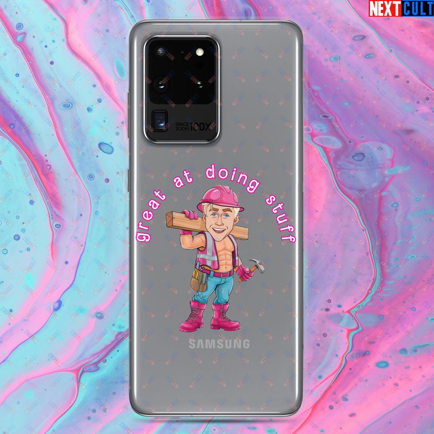 Great at Doing Stuff Ken Barbie Movie Ryan Gosling Funny Clear Case for Samsung Samsung Galaxy S20 Ultra Mobile Phone Cases Next Cult Brand