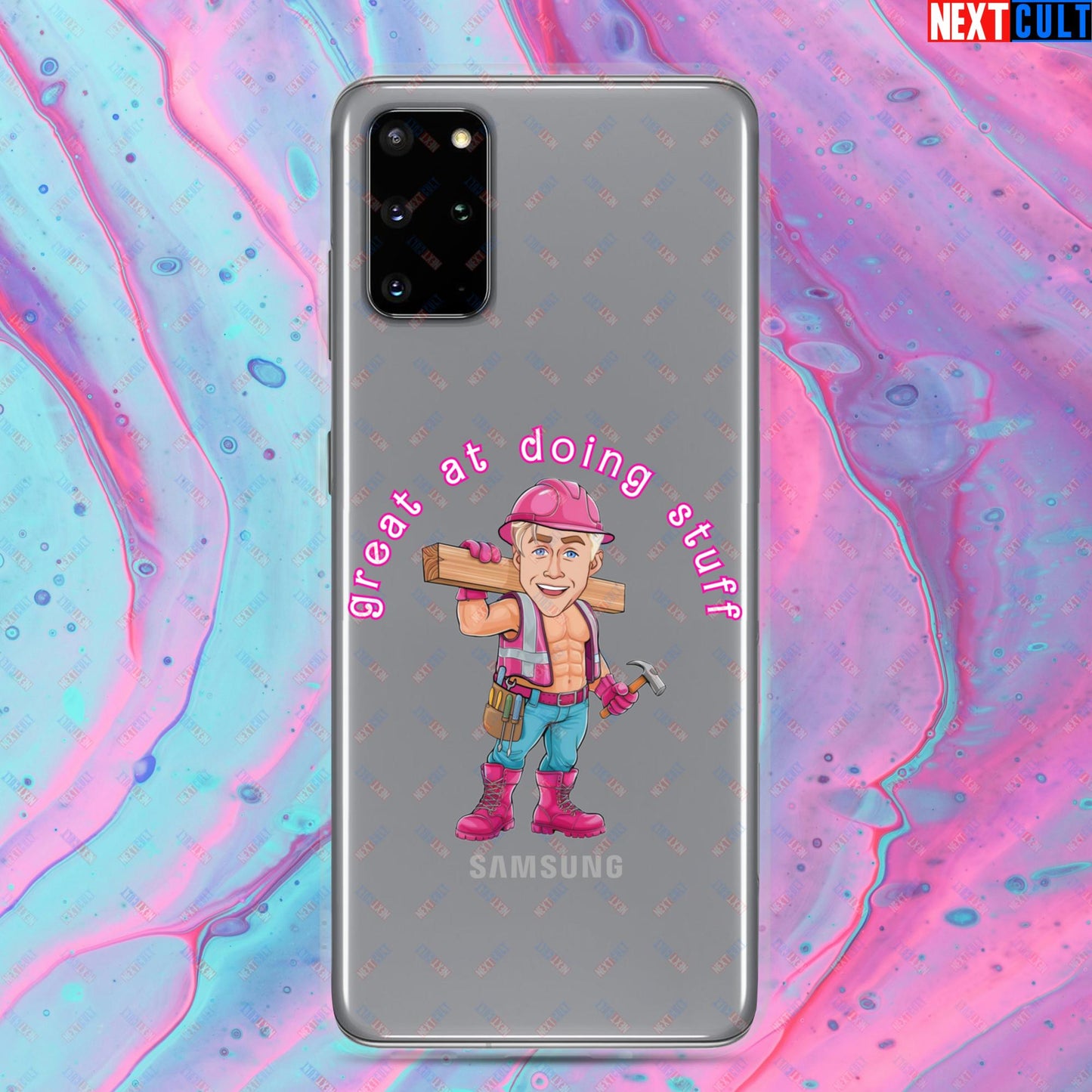 Great at Doing Stuff Ken Barbie Movie Ryan Gosling Funny Clear Case for Samsung Samsung Galaxy S20 Plus Mobile Phone Cases Next Cult Brand