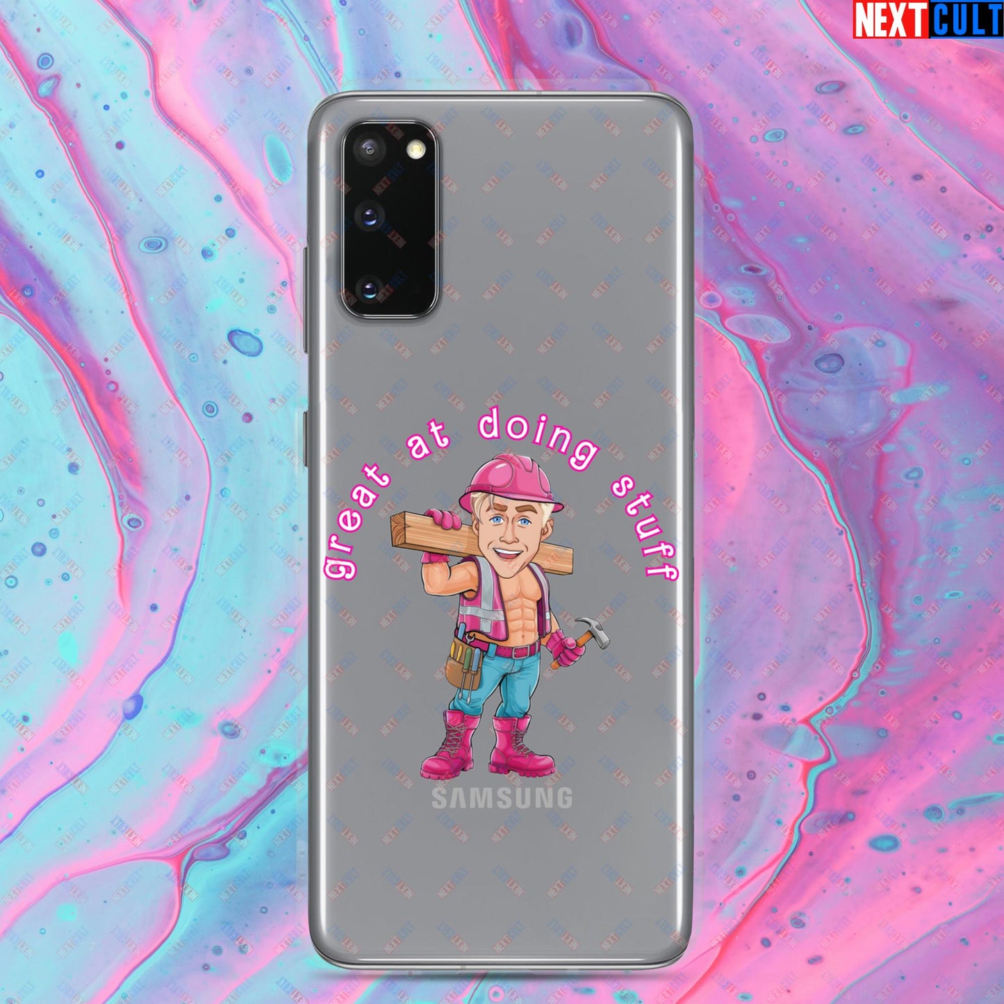 Great at Doing Stuff Ken Barbie Movie Ryan Gosling Funny Clear Case for Samsung Samsung Galaxy S20 Mobile Phone Cases Next Cult Brand