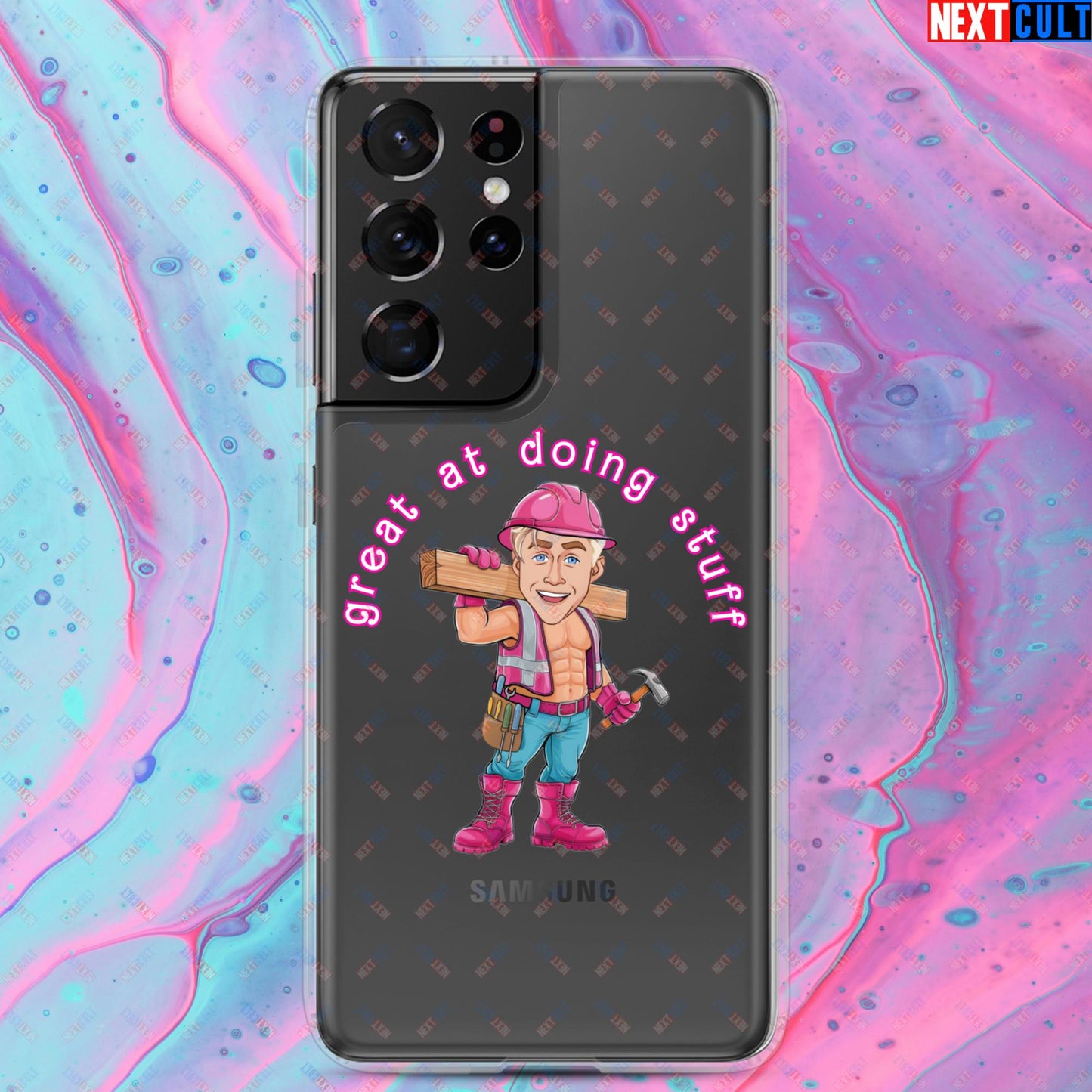 Great at Doing Stuff Ken Barbie Movie Ryan Gosling Funny Clear Case for Samsung Samsung Galaxy S21 Ultra Mobile Phone Cases Next Cult Brand