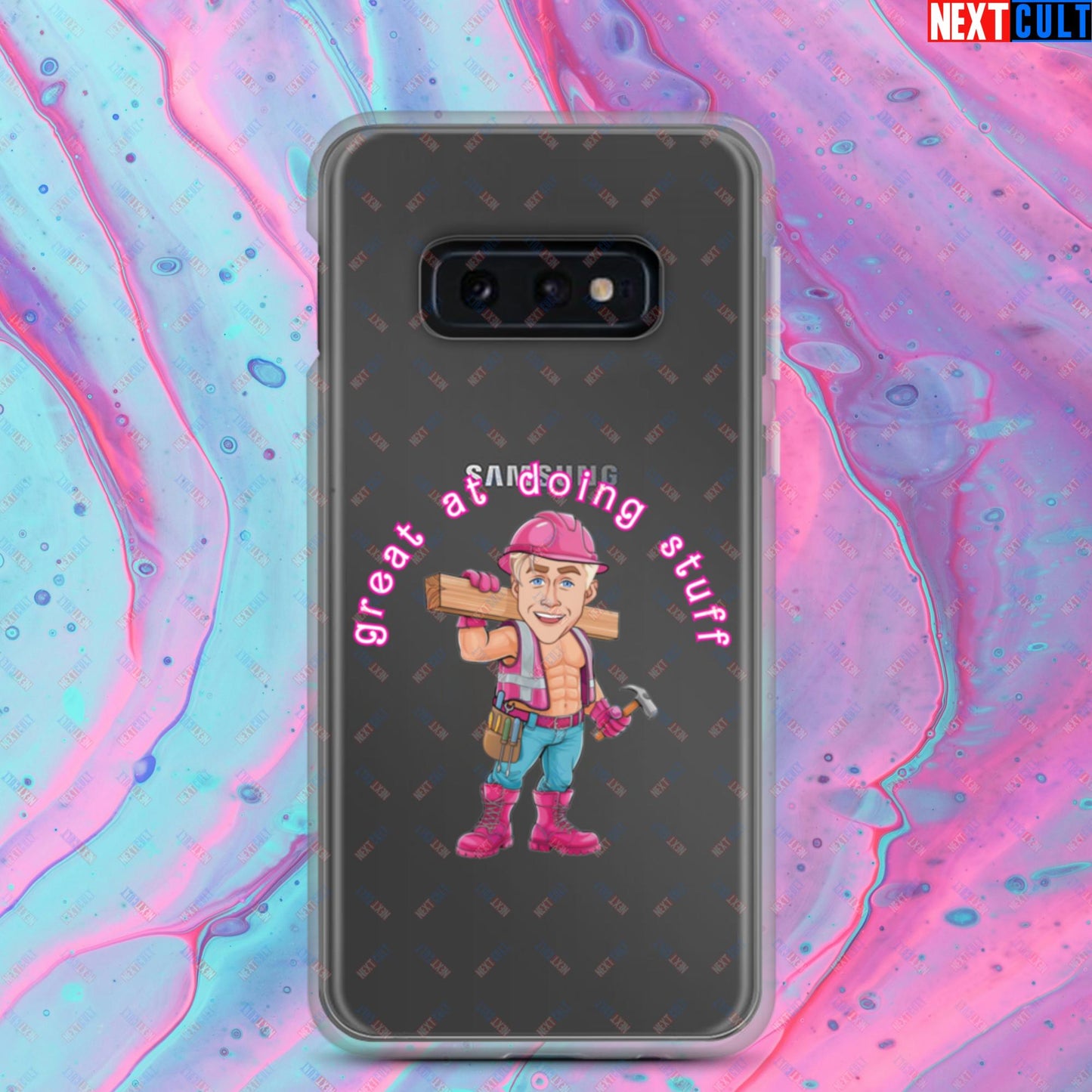 Great at Doing Stuff Ken Barbie Movie Ryan Gosling Funny Clear Case for Samsung Samsung Galaxy S10e Mobile Phone Cases Next Cult Brand