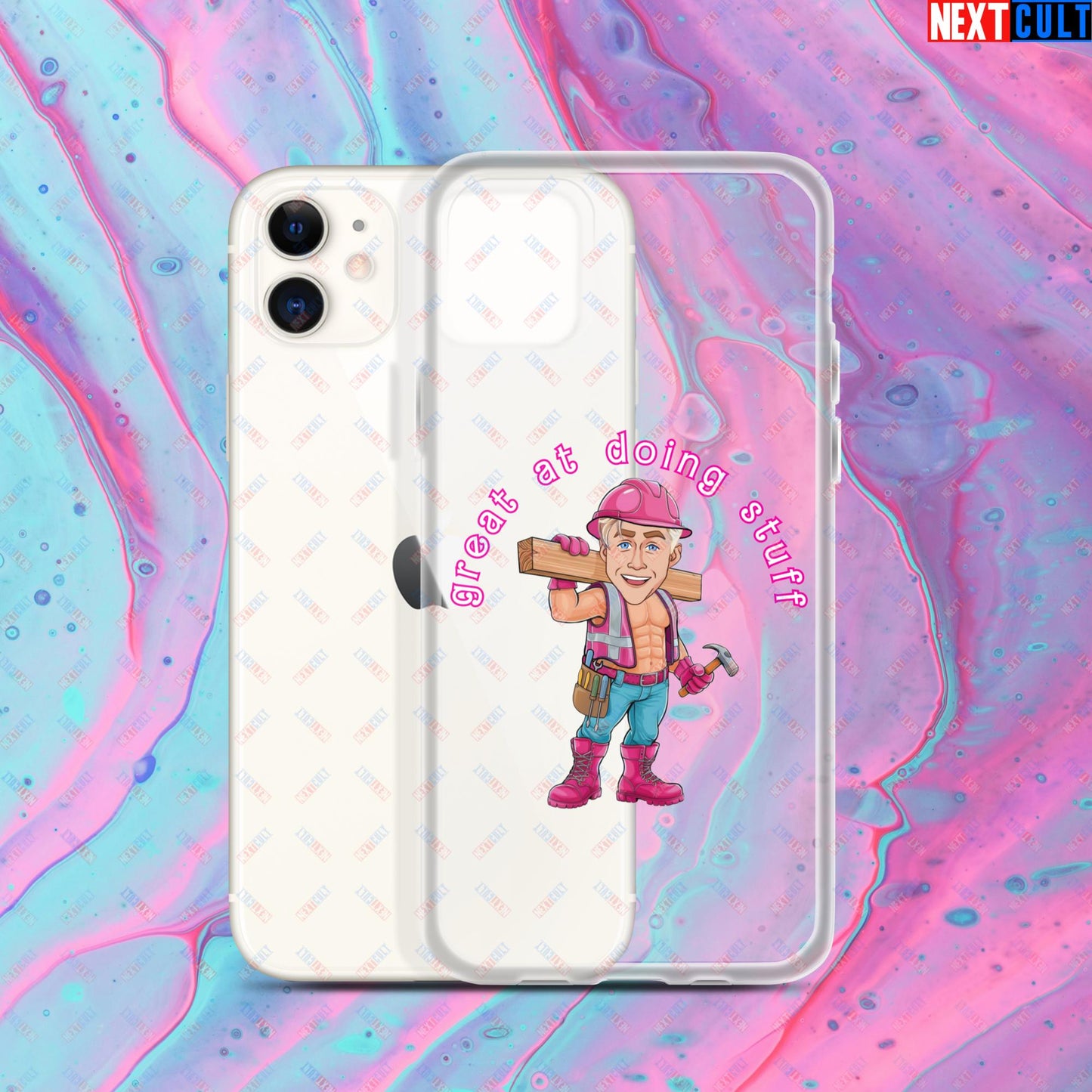 Great at Doing Stuff Ken Barbie Movie Ryan Gosling Funny Clear Case for iPhone iPhone 11 Mobile Phone Cases Next Cult Brand