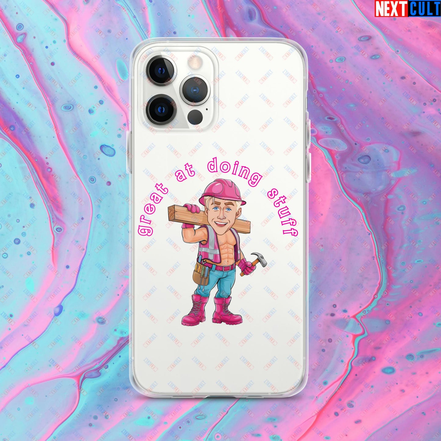 Great at Doing Stuff Ken Barbie Movie Ryan Gosling Funny Clear Case for iPhone iPhone 12 Pro Max Mobile Phone Cases Next Cult Brand