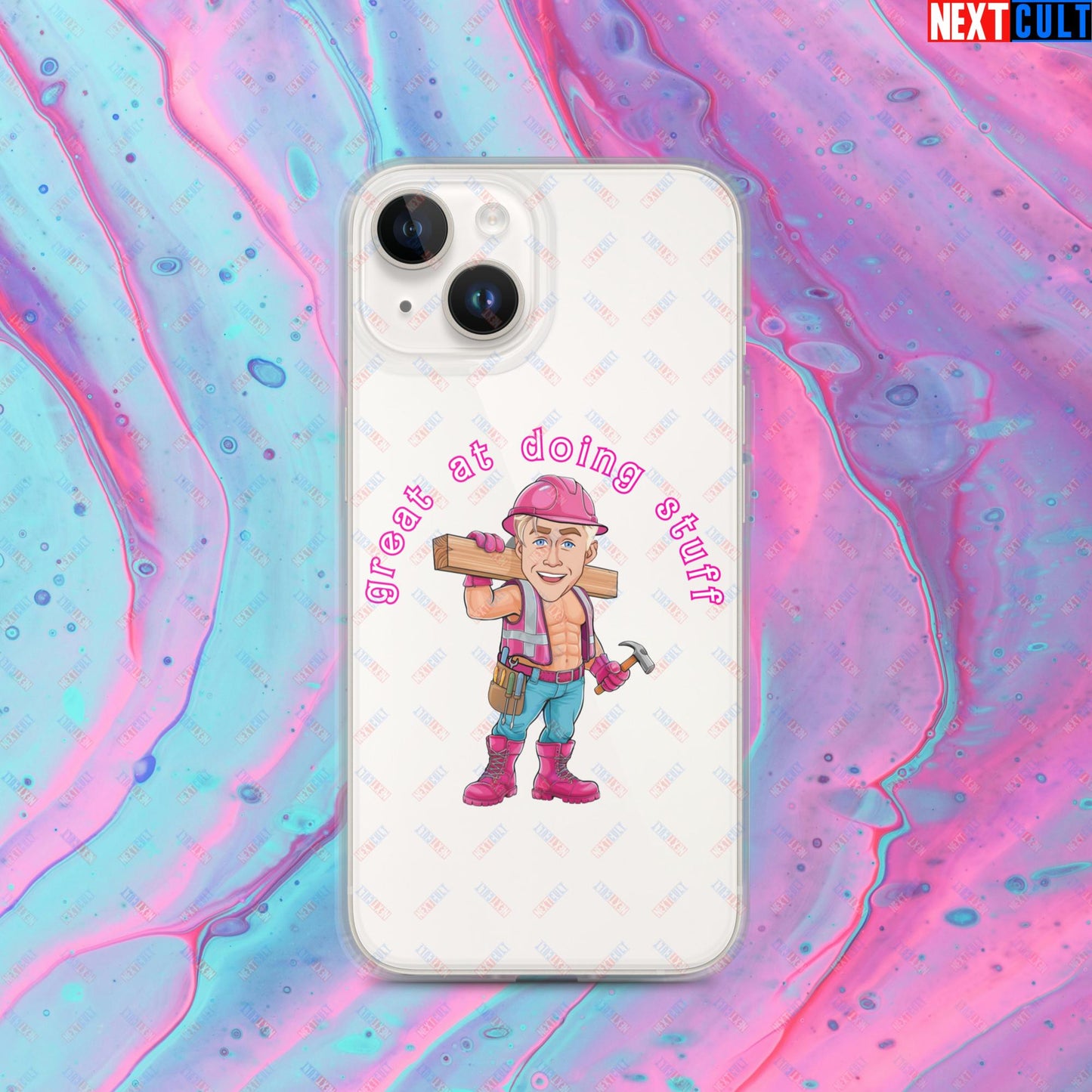Great at Doing Stuff Ken Barbie Movie Ryan Gosling Funny Clear Case for iPhone iPhone 14 Mobile Phone Cases Next Cult Brand
