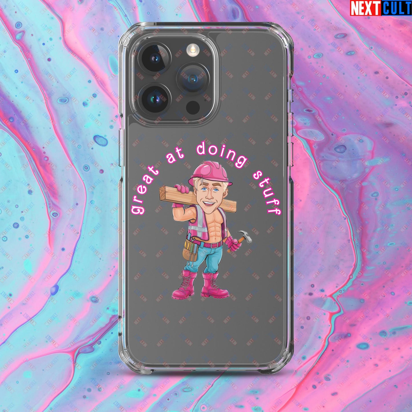 Great at Doing Stuff Ken Barbie Movie Ryan Gosling Funny Clear Case for iPhone iPhone 15 Pro Max Mobile Phone Cases Next Cult Brand