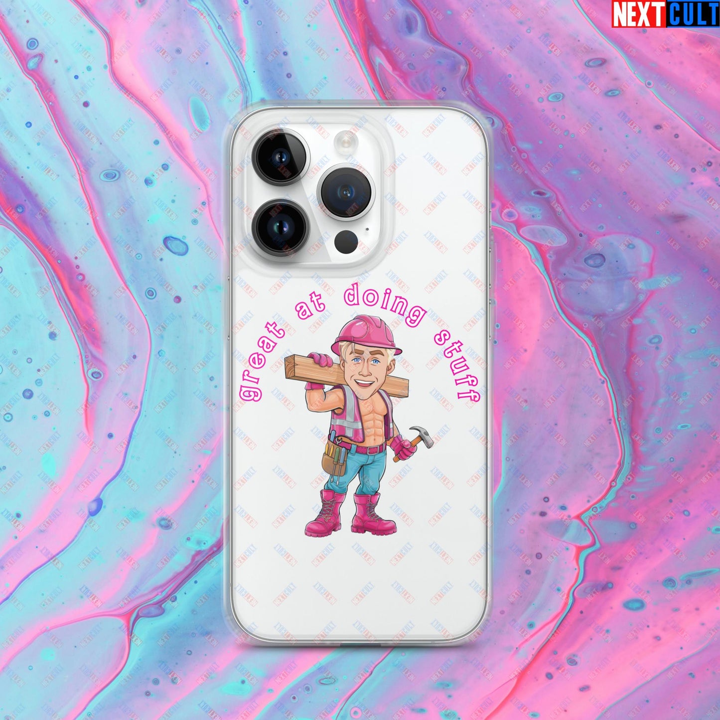 Great at Doing Stuff Ken Barbie Movie Ryan Gosling Funny Clear Case for iPhone iPhone 14 Pro Mobile Phone Cases Next Cult Brand