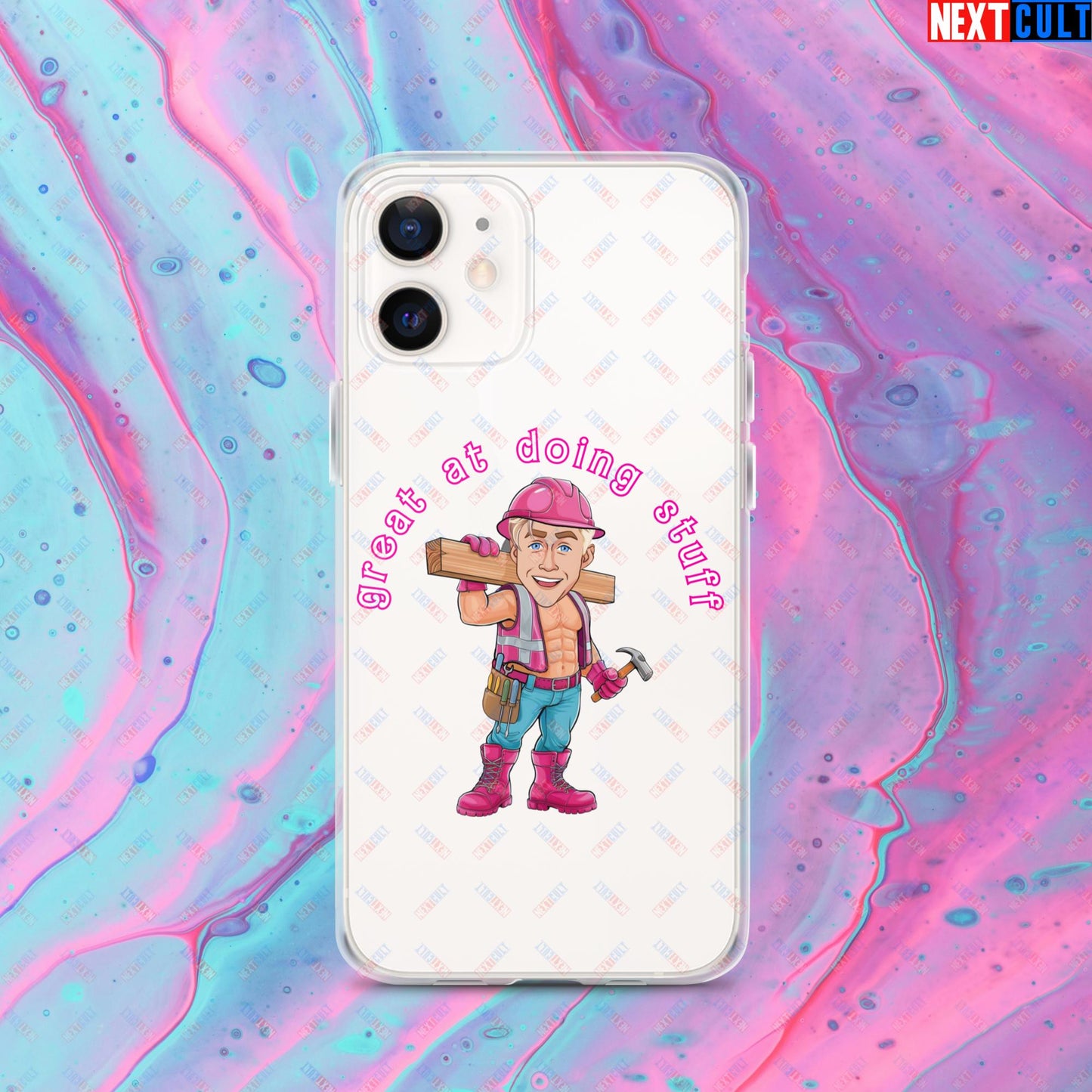 Great at Doing Stuff Ken Barbie Movie Ryan Gosling Funny Clear Case for iPhone iPhone 12 Mobile Phone Cases Next Cult Brand