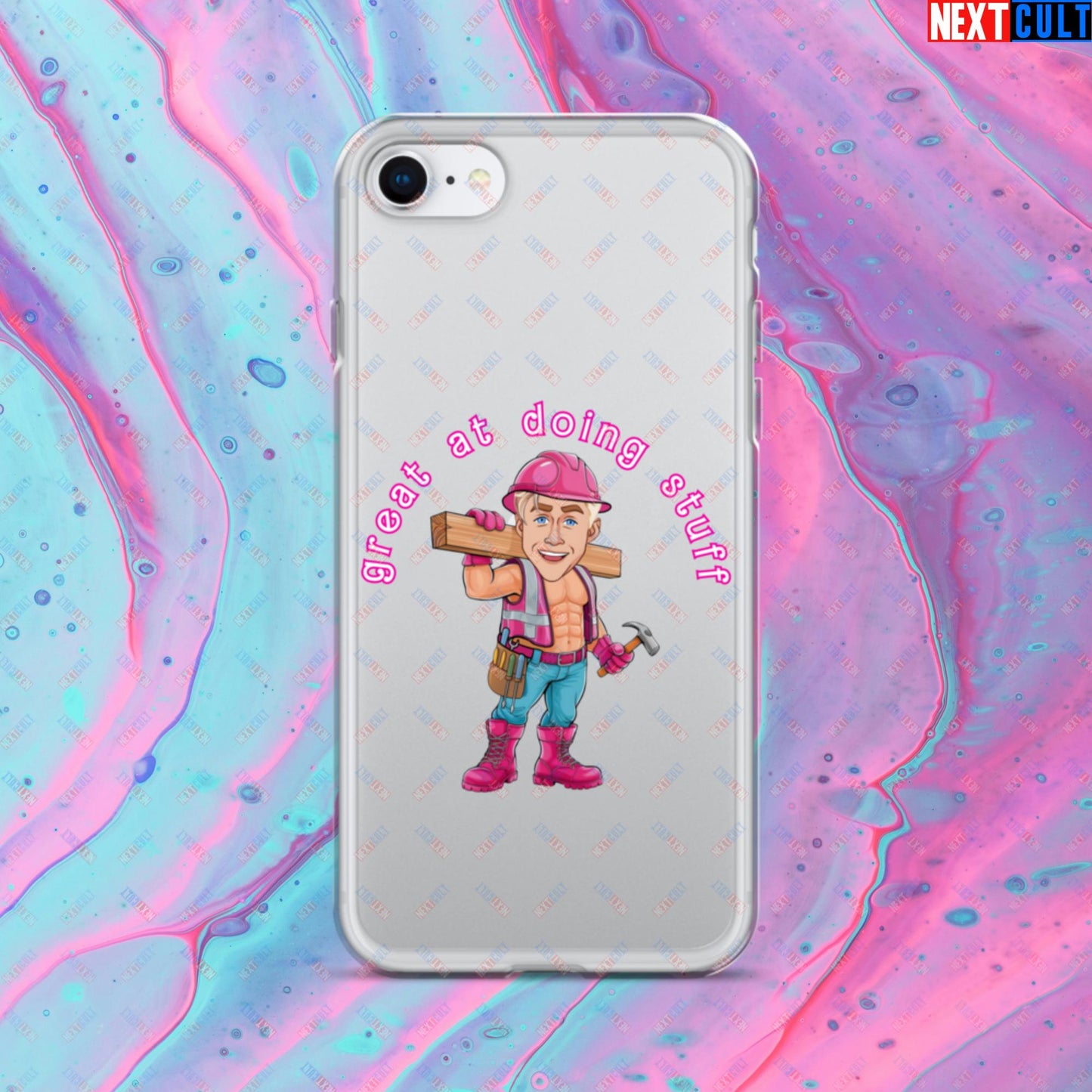 Great at Doing Stuff Ken Barbie Movie Ryan Gosling Funny Clear Case for iPhone iPhone SE Mobile Phone Cases Next Cult Brand