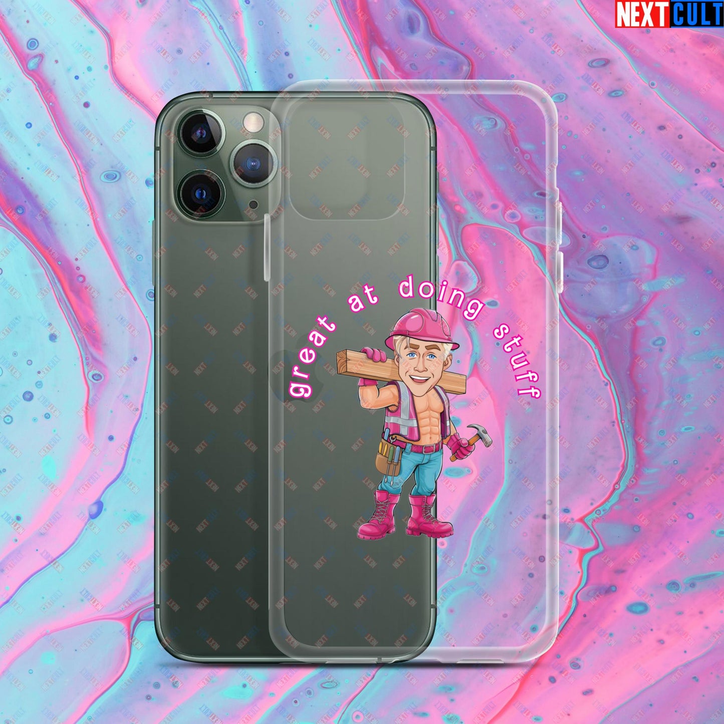 Great at Doing Stuff Ken Barbie Movie Ryan Gosling Funny Clear Case for iPhone iPhone 11 Pro Mobile Phone Cases Next Cult Brand