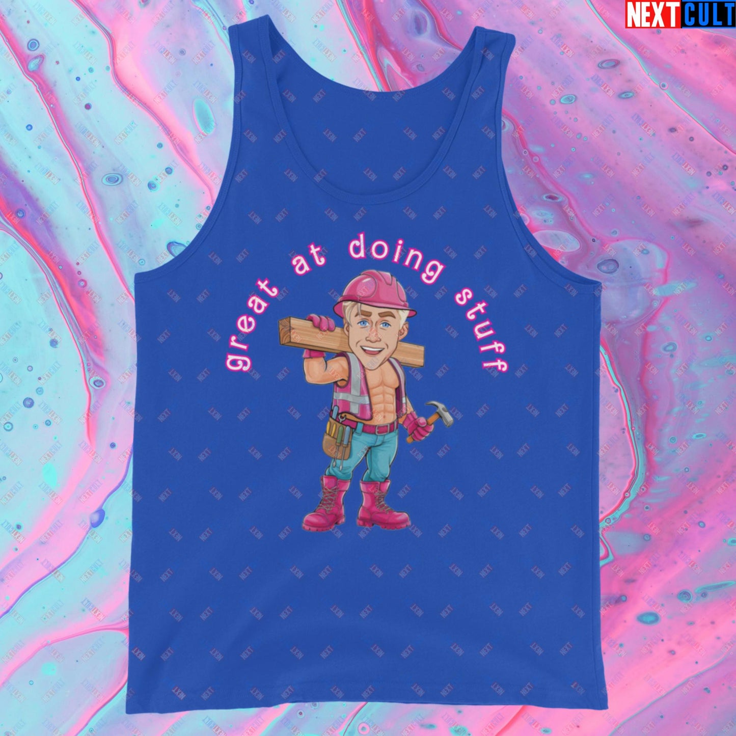 Great at Doing Stuff Ken Barbie Movie Ryan Gosling Funny Tank Top True Royal Tank Tops Next Cult Brand
