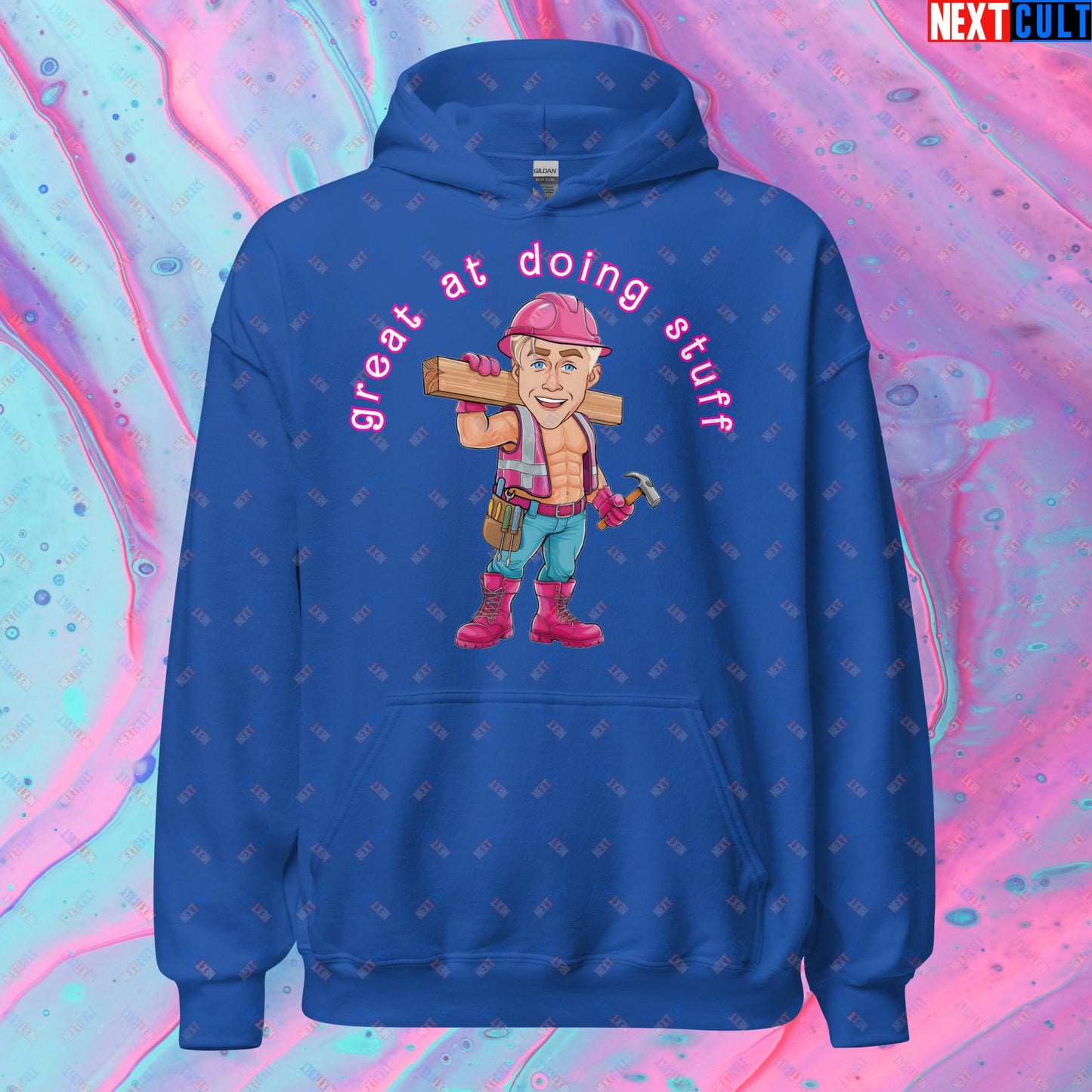 Great at Doing Stuff Ken Barbie Movie Ryan Gosling Funny Unisex Hoodie Royal Hoodies Next Cult Brand