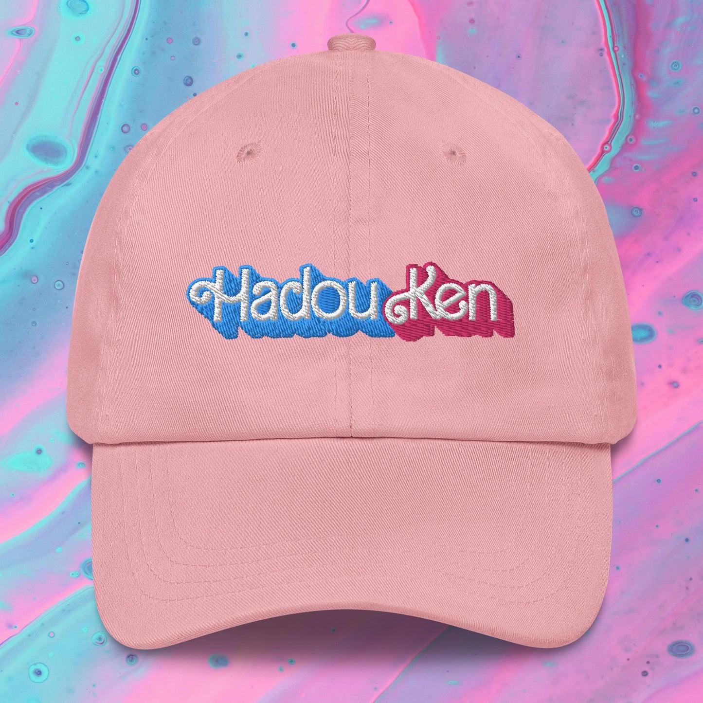 Hadouken Ken Barbie Ryan Gosling Street Fighter Funny Dad hat Pink Hats Barbie Ken Movies Street Fighter Video Games Next Cult Brand