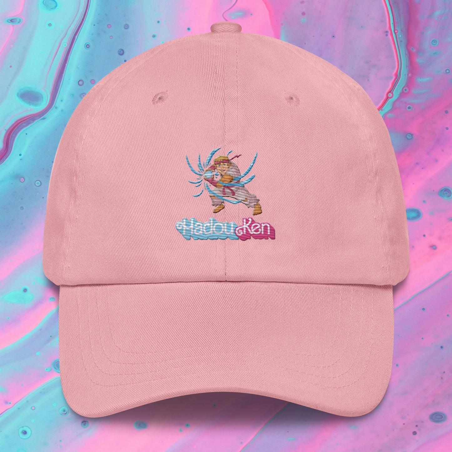 Hadouken Ken Barbie Ryan Gosling Street Fighter Funny Dad hat Pink Hats Barbie Ken Movies Ryan Gosling Street Fighter Video Games Next Cult Brand