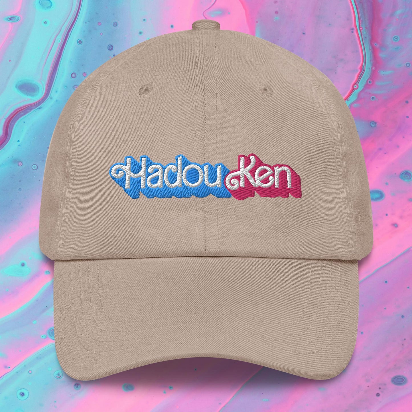 Hadouken Ken Barbie Ryan Gosling Street Fighter Funny Dad hat Stone Hats Barbie Ken Movies Street Fighter Video Games Next Cult Brand