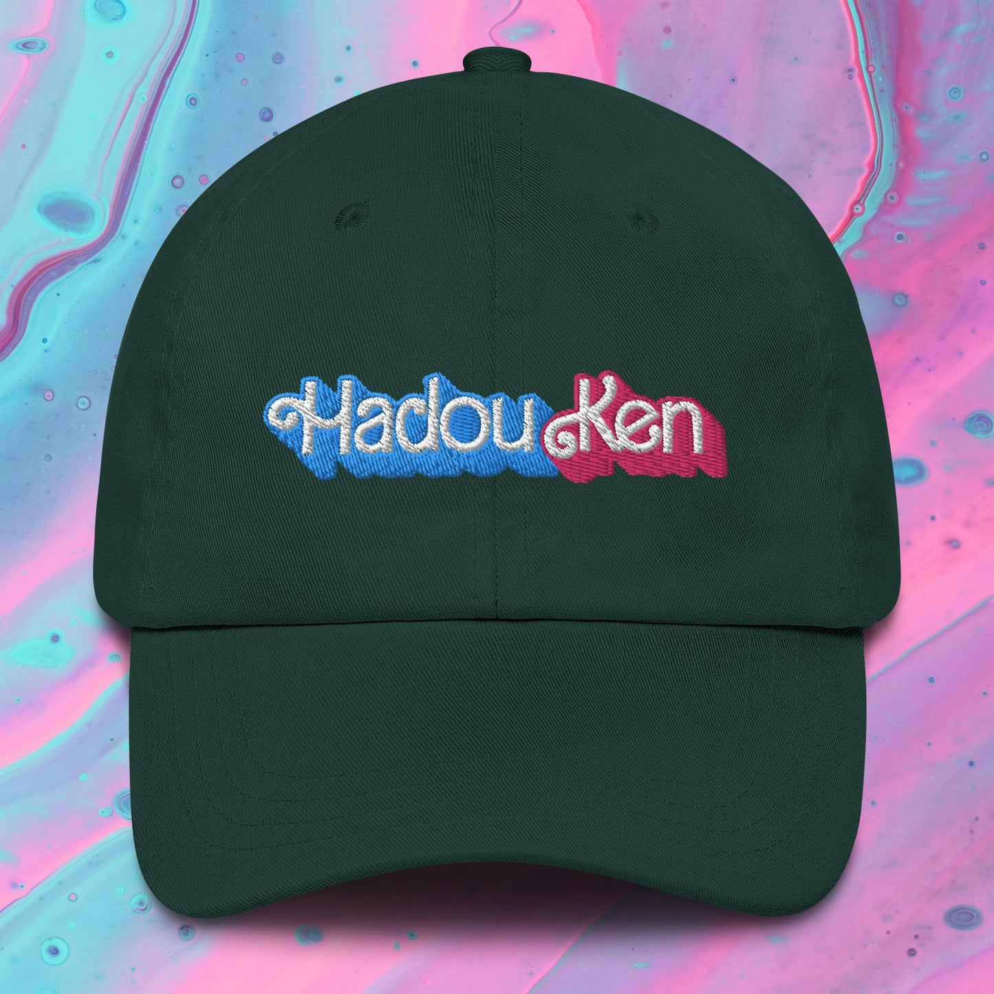 Hadouken Ken Barbie Ryan Gosling Street Fighter Funny Dad hat Spruce Hats Barbie Ken Movies Street Fighter Video Games Next Cult Brand