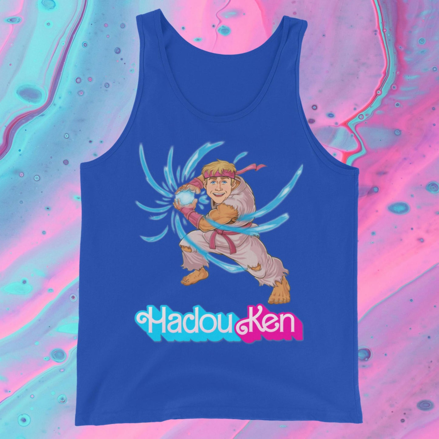 Hadouken Ken Barbie Ryan Gosling Street Fighter Funny Tank Top True Royal Tank Tops Barbie Ken Movies Ryan Gosling Street Fighter Video Games Next Cult Brand