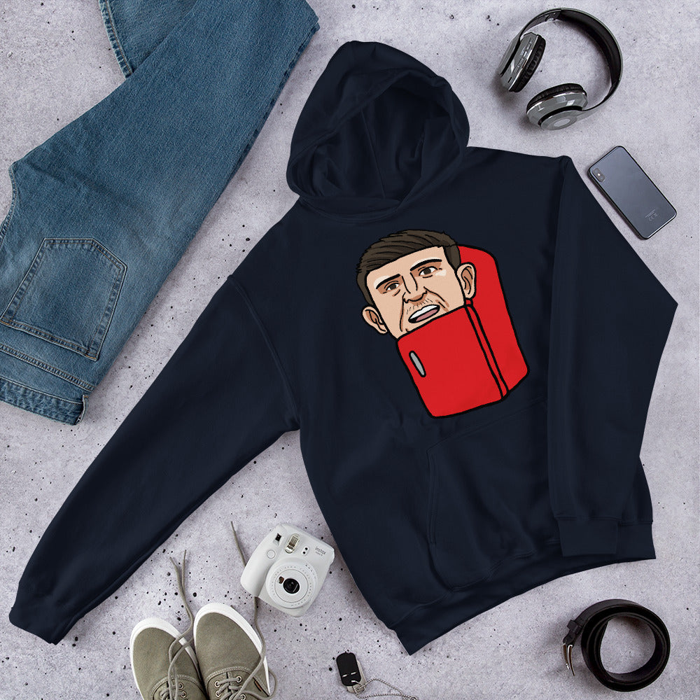 Harry ''The Fridge'' Maguire Unisex Hoodie Navy Hoodies Football Harry Maguire Manchester United The Fridge Next Cult Brand