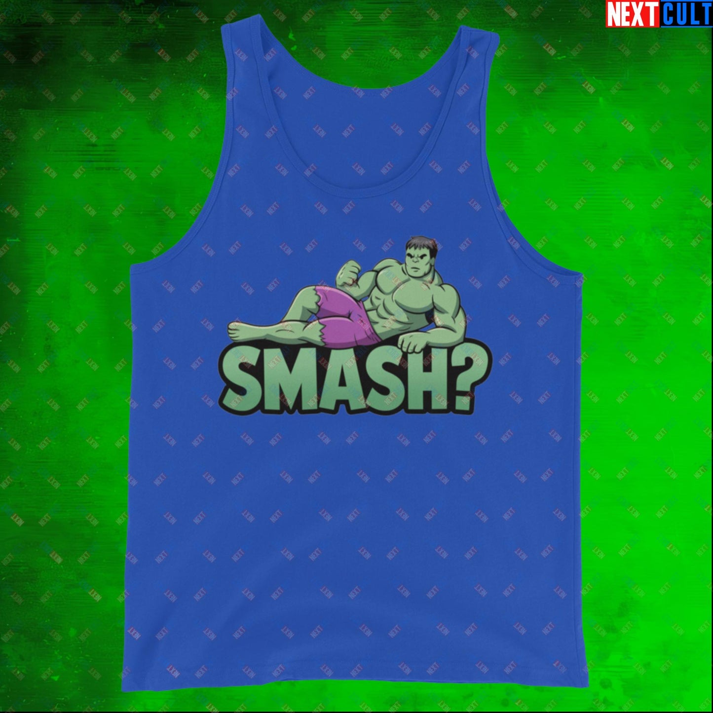 Hulk Smash? Funny Sexy Hulk Meme Cartoon Tank Top True Royal Tank Tops Hulk Movies Superheroes Next Cult Brand