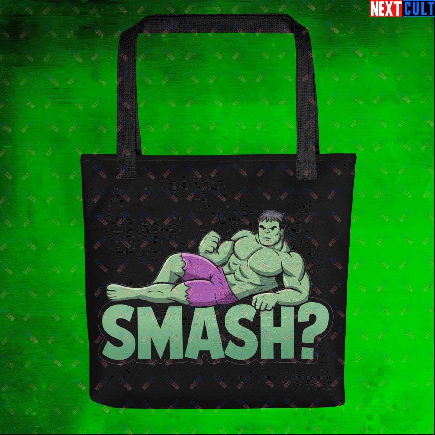 Hulk Smash? Funny Sexy Hulk Meme Cartoon Tote bag Default Title Bags Hulk Movies Superheroes Next Cult Brand