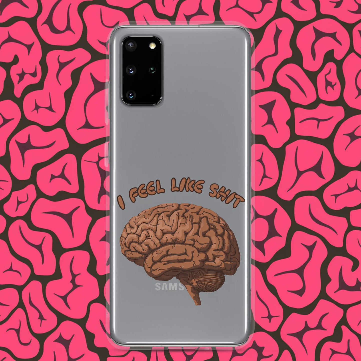 I Feel Like Shit Clear Case for Samsung Samsung Galaxy S20 Plus Mobile Phone Cases Brains Feelings Life Next Cult Brand