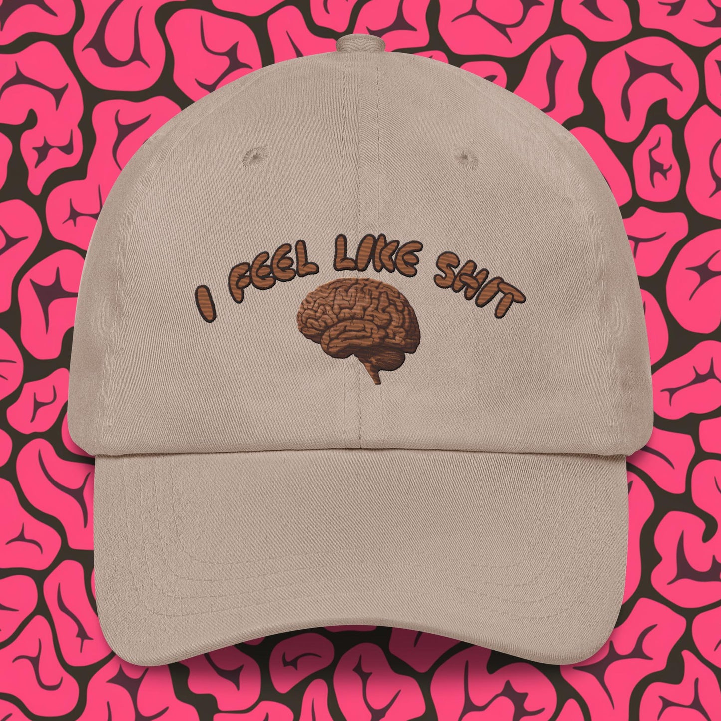 I Feel Like Shit Dad hat Stone Hats Brains Feelings Life Next Cult Brand