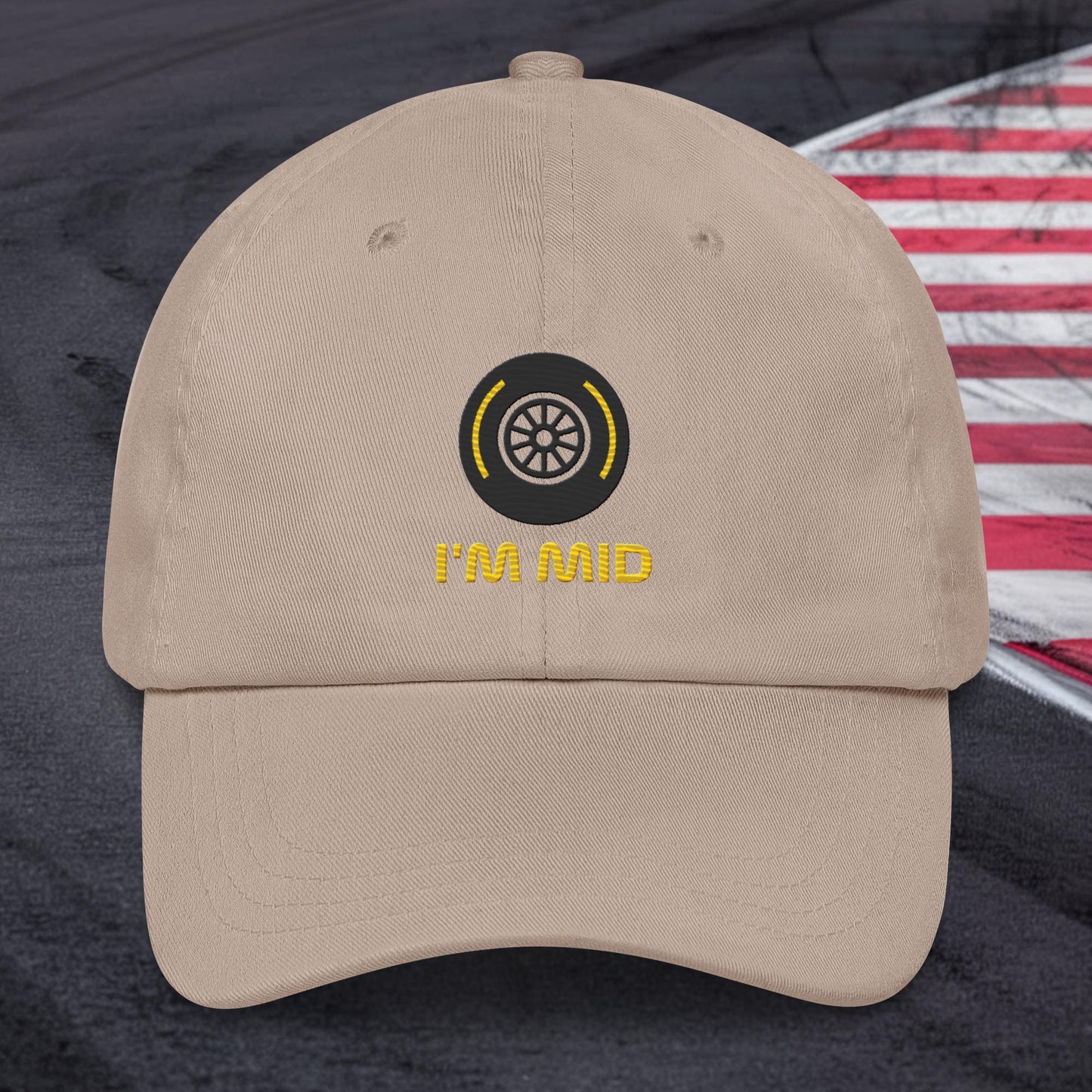 I'm Mid Tyres Funny F1 Dad hat Stone Hats F1 Next Cult Brand
