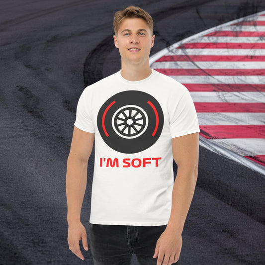 I'm Soft Tyres Funny F1 Unisex tee White T-shirts F1 Next Cult Brand