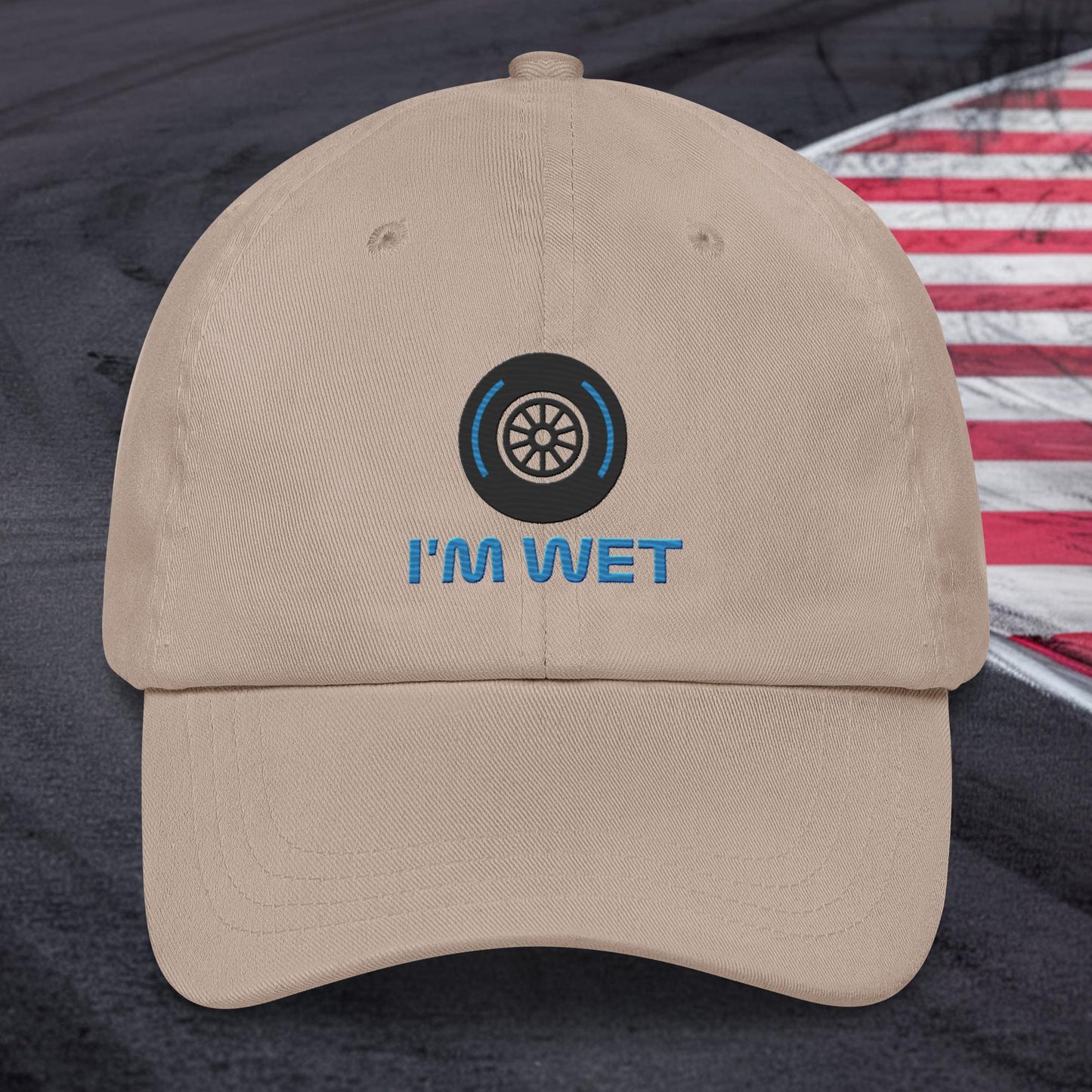 I'm Wet Tyres Funny F1 Dad hat Stone Hats F1 Next Cult Brand