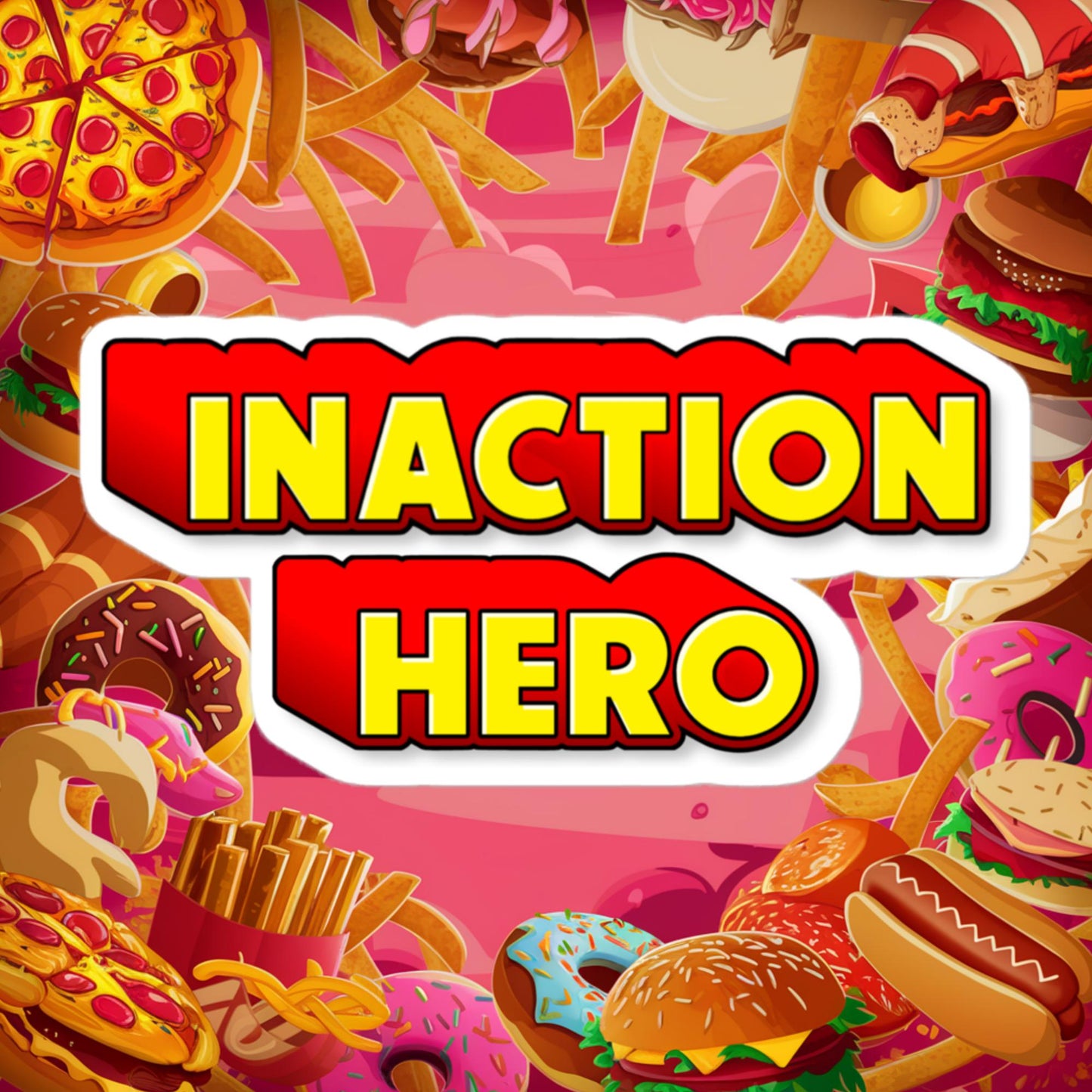 Inaction Hero Bubble-free stickers 5.5″×5.5″ Stickers Superheroes Next Cult Brand