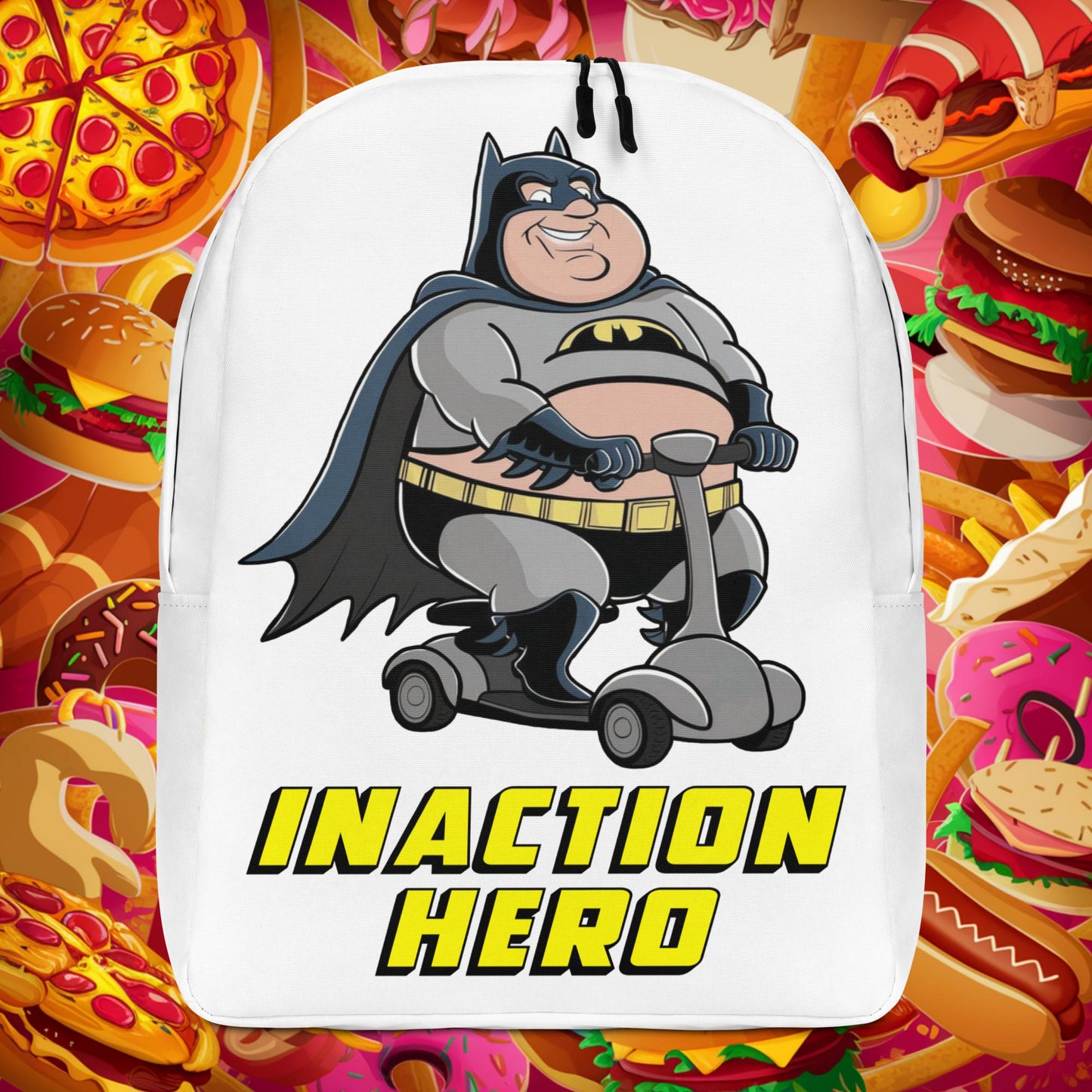 Inaction Hero Fatman Superhero Backpack Default Title Bags Batman Movies Superheroes Next Cult Brand