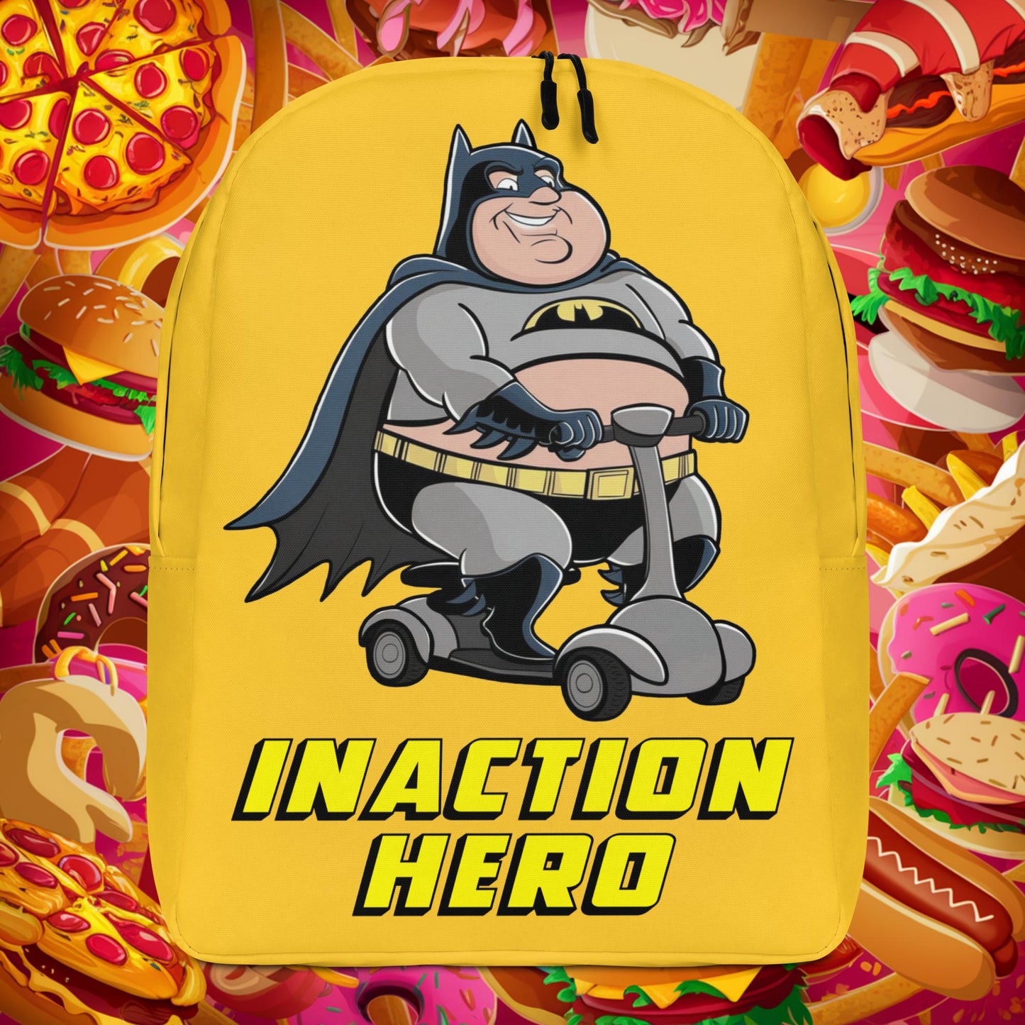 Inaction Hero Fatman Superhero Backpack Default Title Bags Batman Justice League Movies Superheroes Next Cult Brand